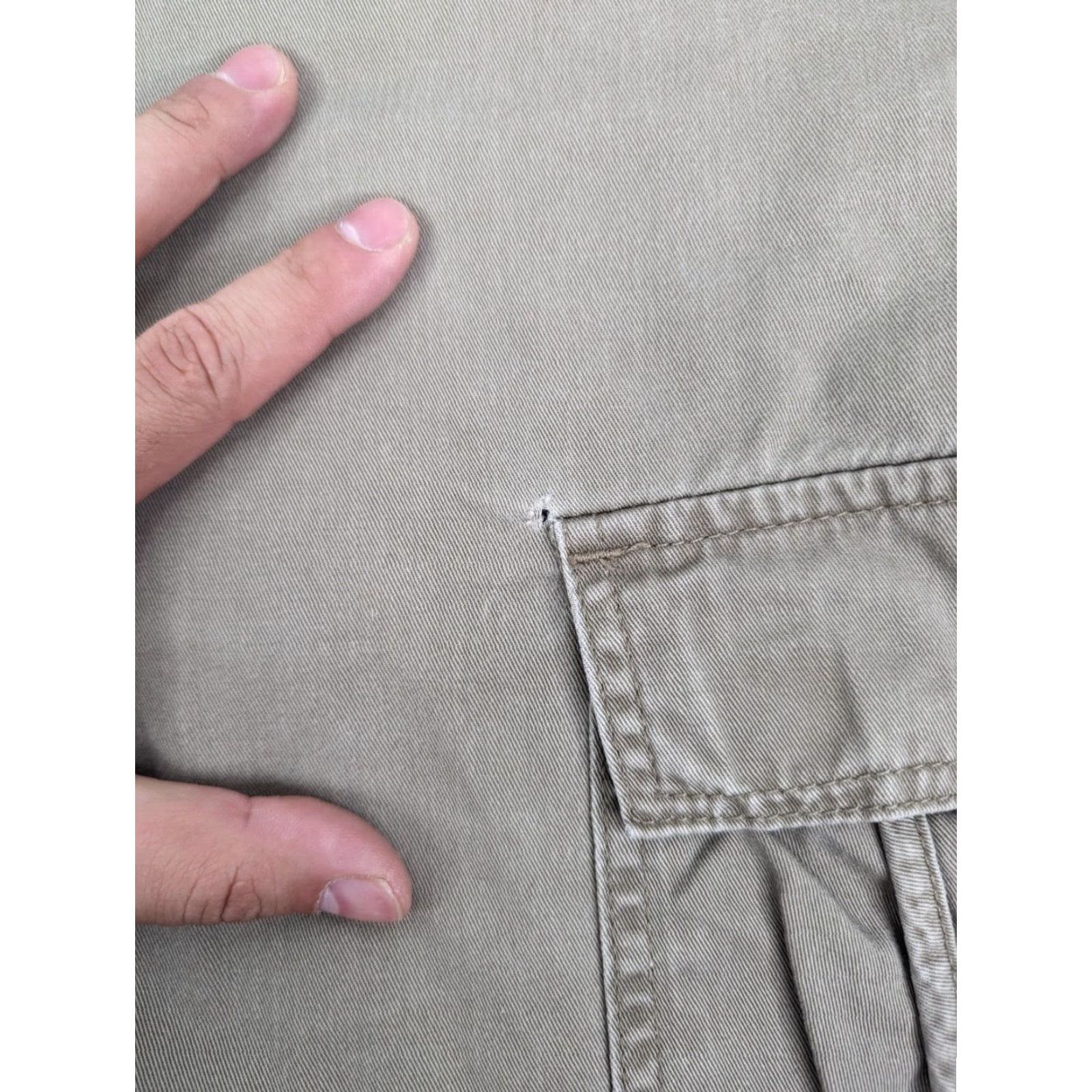 Wrangler Wrangler Shorts Cargo Pocket Khaki Beige 42 Men's Regular Cargo Outdoor Workwear Comfort Jeans Short Pants Size US 42 / EU 58 - 2 Thumbnail