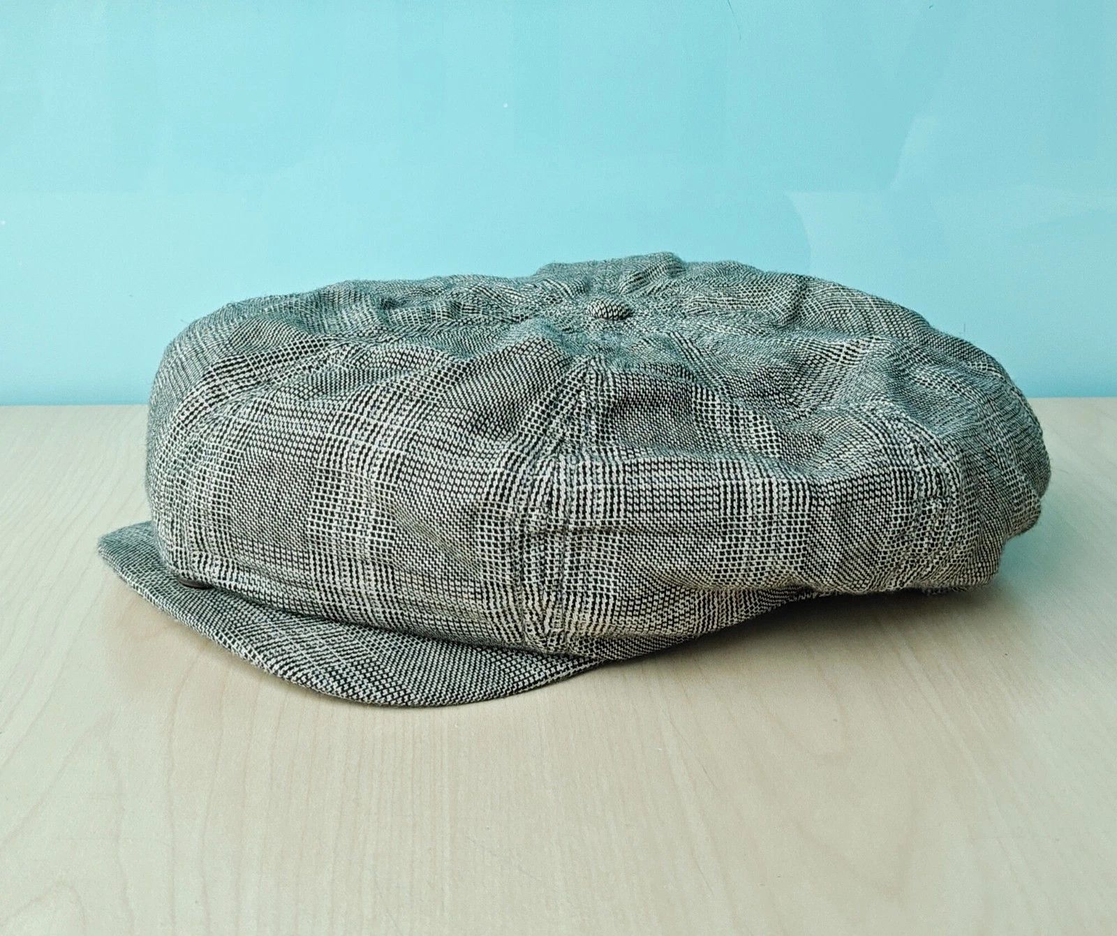 RRL Ralph Lauren DOUBLE RL Wool-Cotton Glen Plaid Newsboy Cap T/1916 Size ONE SIZE - 3 Thumbnail