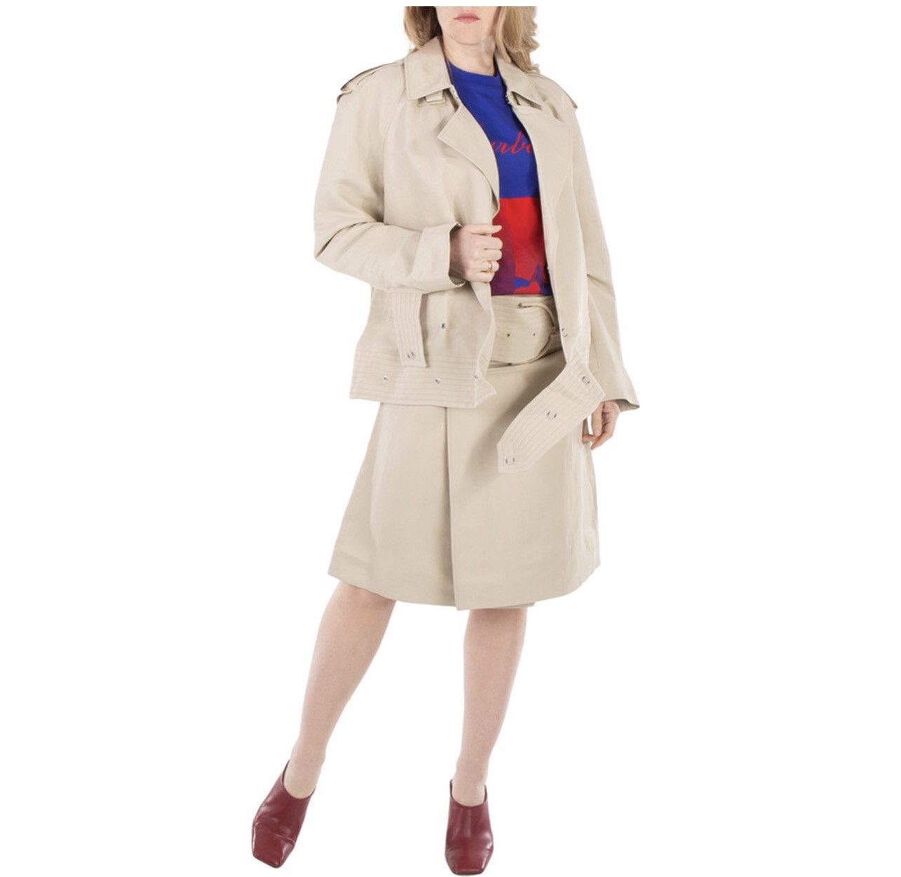 Burberry Burberry Double-Breasted Canvas Trench Jacket size 8 Size M / US 6-8 / IT 42-44 - 5 Thumbnail