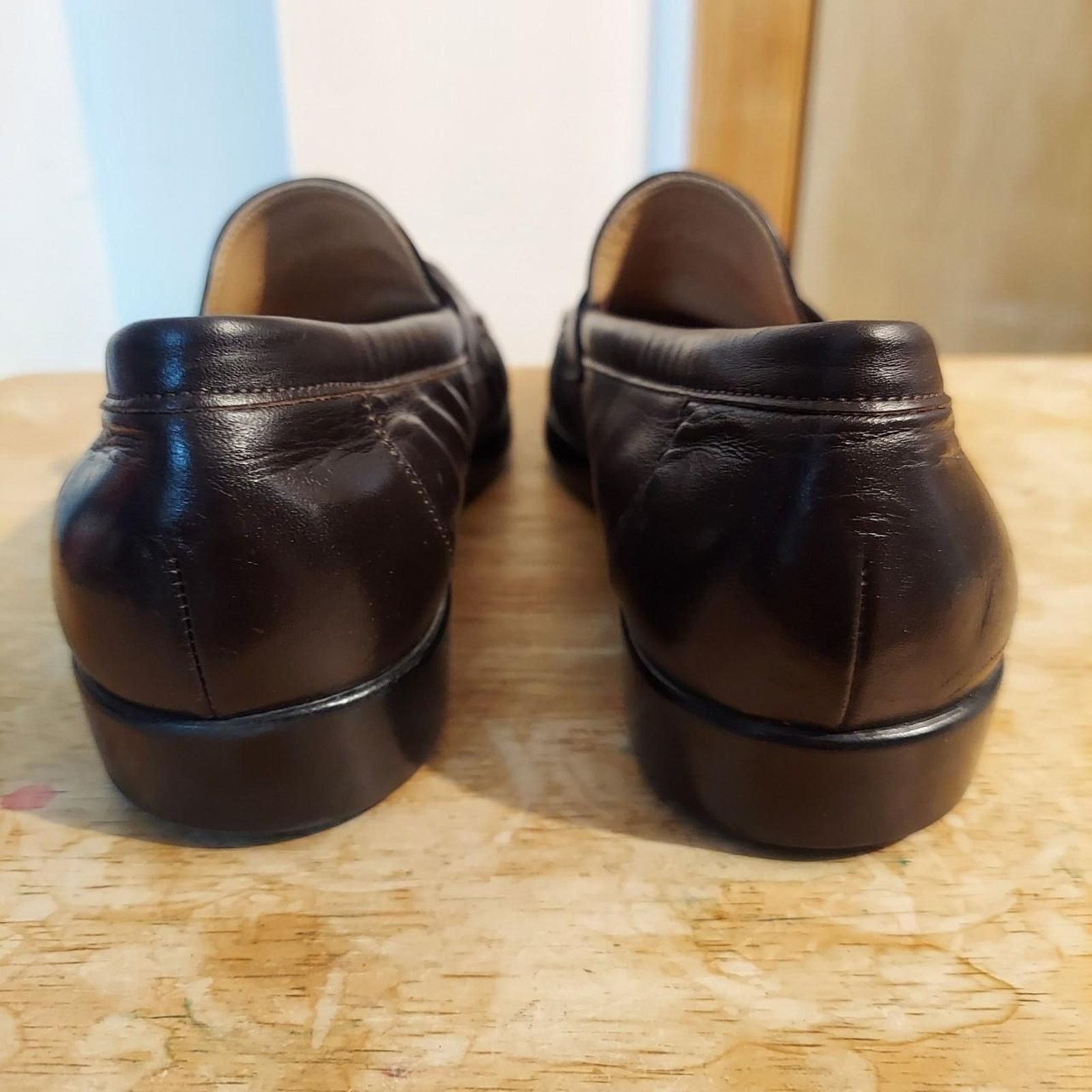 SAS SAS Ace Men's US 9.5 Brown Leather Casual Slip On Loafers Size US 9.5 / EU 42-43 - 3 Thumbnail