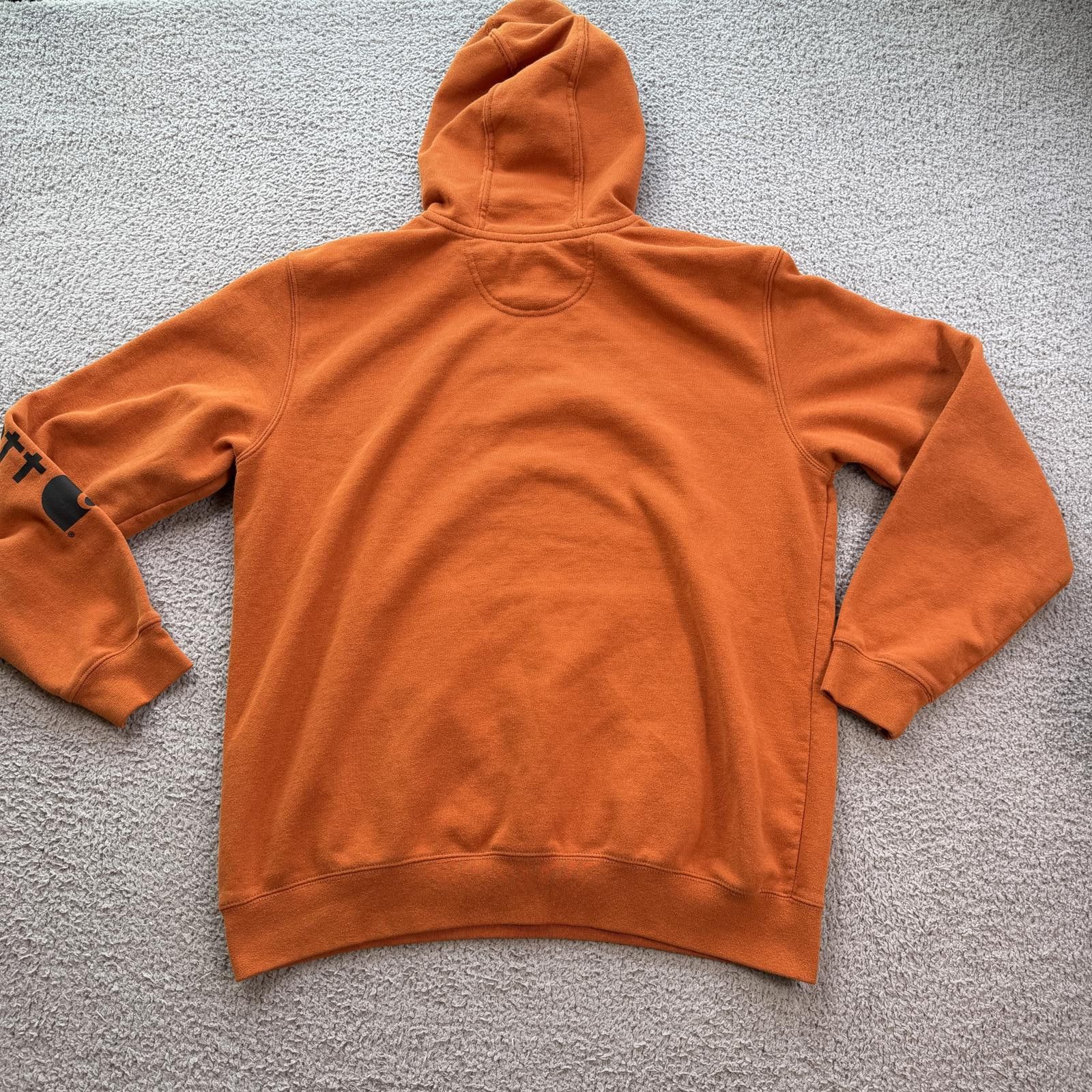 Carhartt Carhartt K288 Orange Pullover Hoodie Men L Original Fit Work Size US L / EU 52-54 / 3 - 3 Thumbnail
