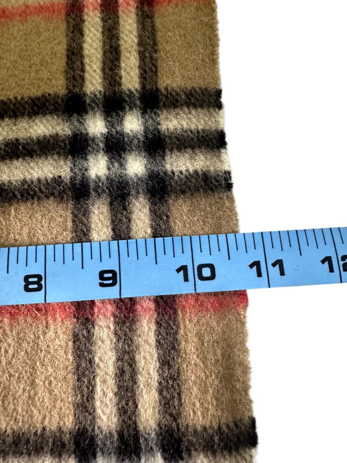 Burberry Burberry Vintage Unisex Scarf Beige 100% LANA Wool Size ONE SIZE - 8 Thumbnail