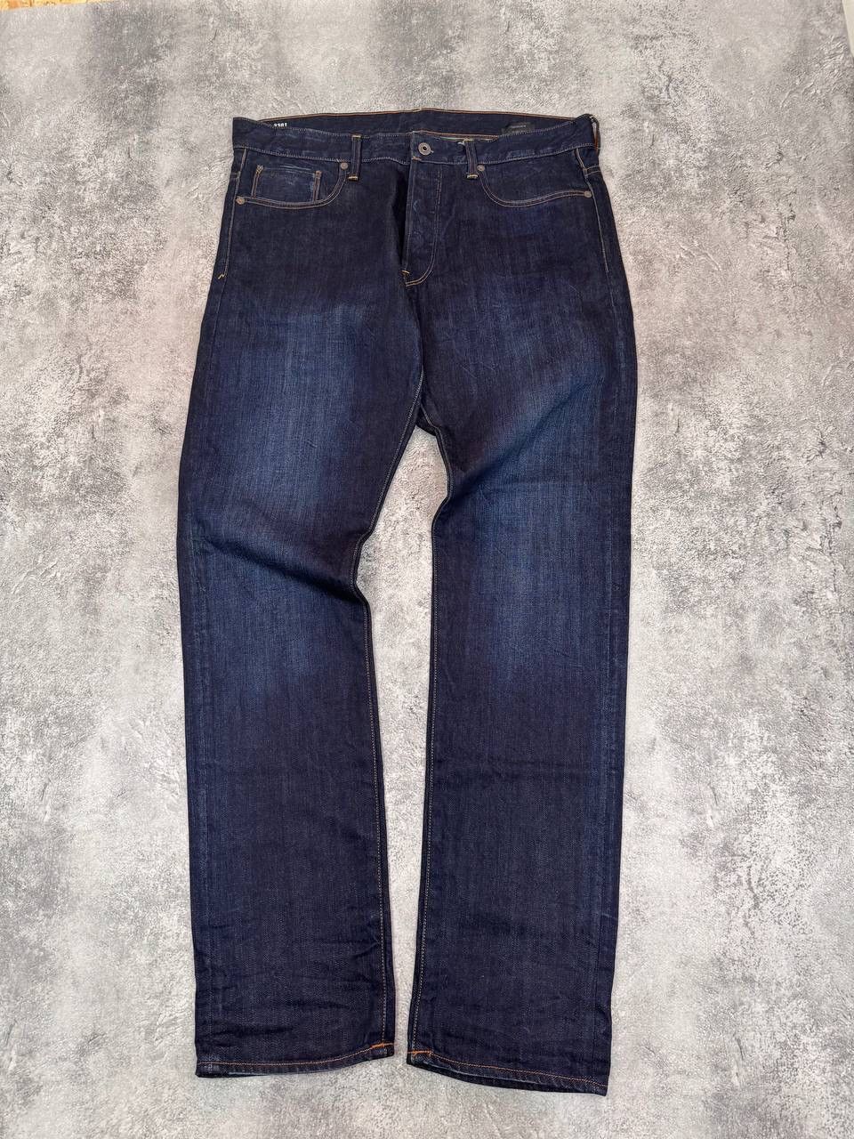 G-Star G-Star RAW Men's 3301 Tapered Jeans Denim Pants Dark Blue Size US 36 / EU 52 - 5 Thumbnail