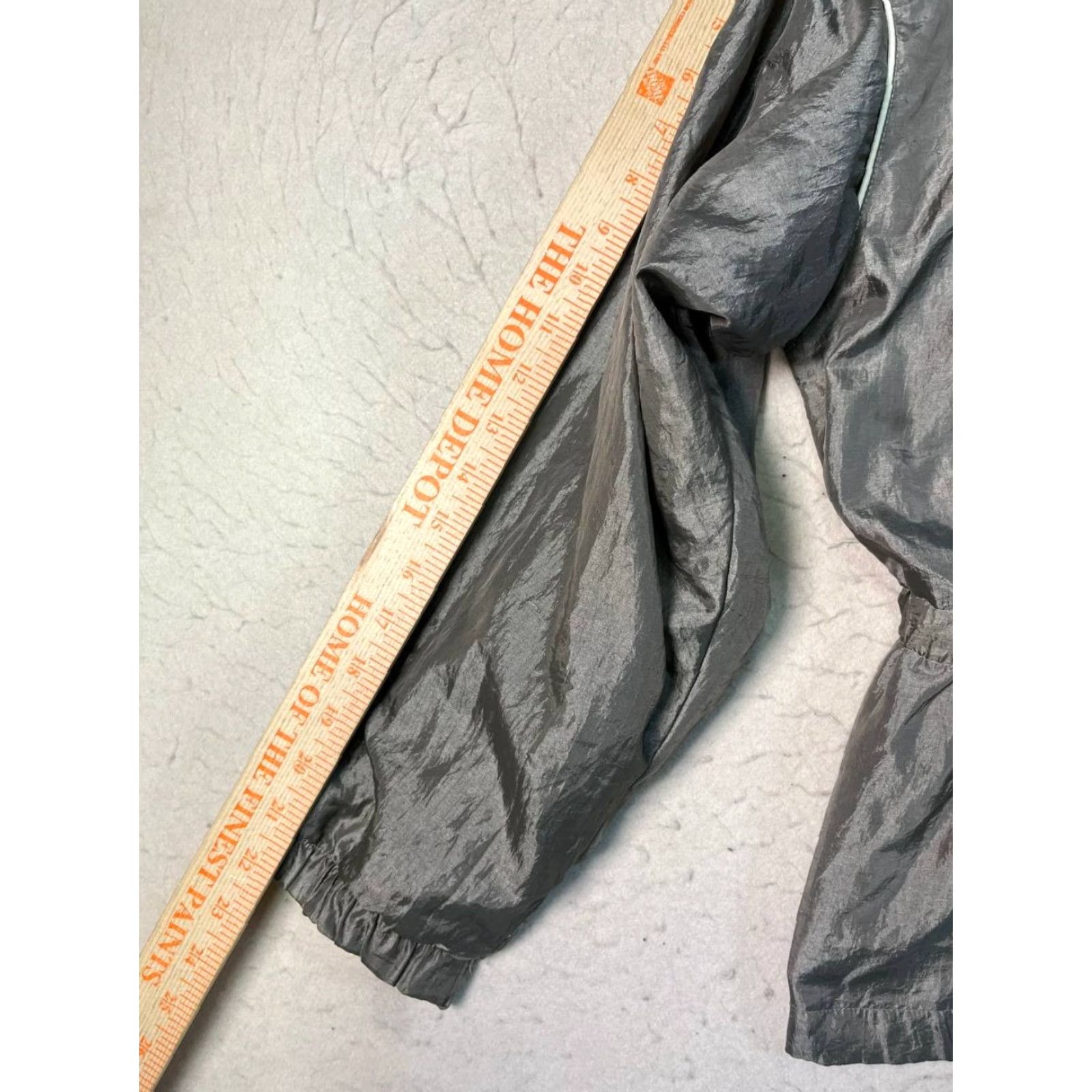 Brooks VINTAGE Out Brook Nylon Windbreaker Track Jacket Women’s Large Gray 1990s Windbreaker L Womens Size L / US 10 / IT 46 - 3 Thumbnail