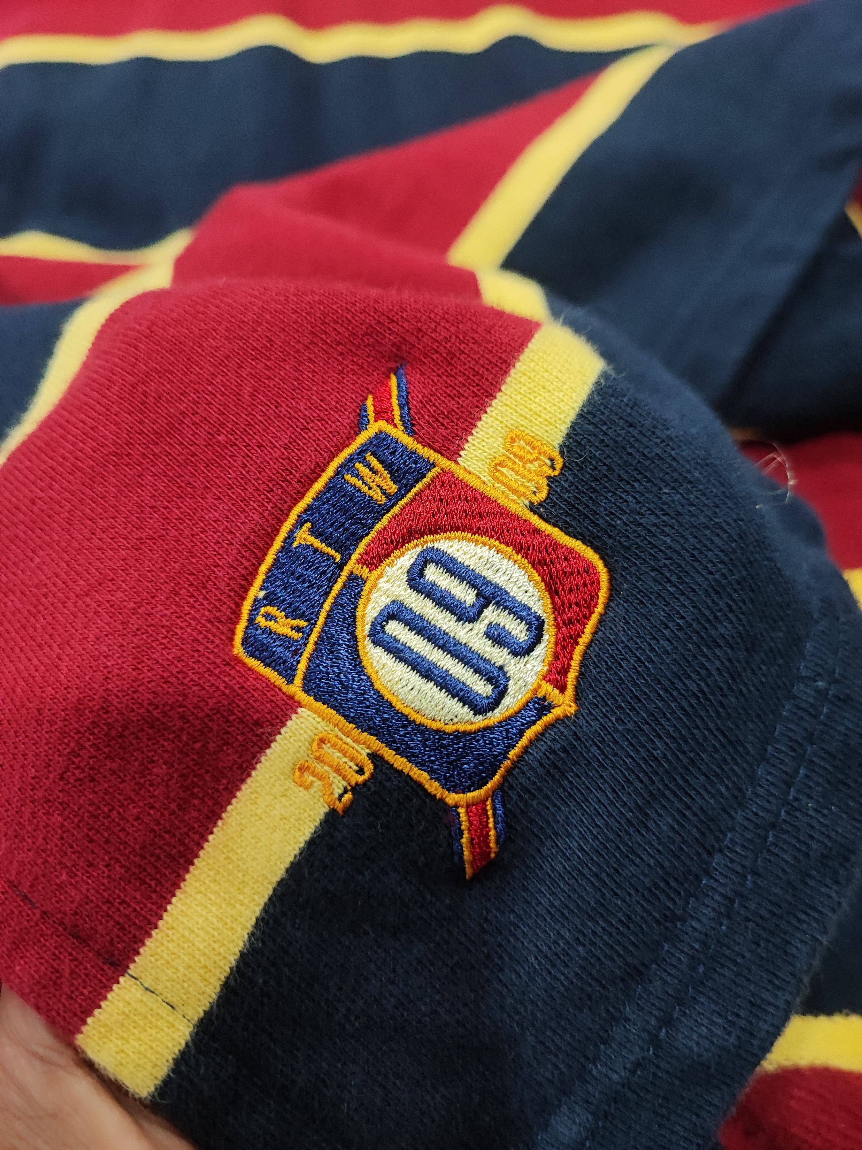 Japanese Brand ROMANTIC CROWN RUGBY LONG SLEEVE Size US L / EU 52-54 / 3 - 11 Thumbnail