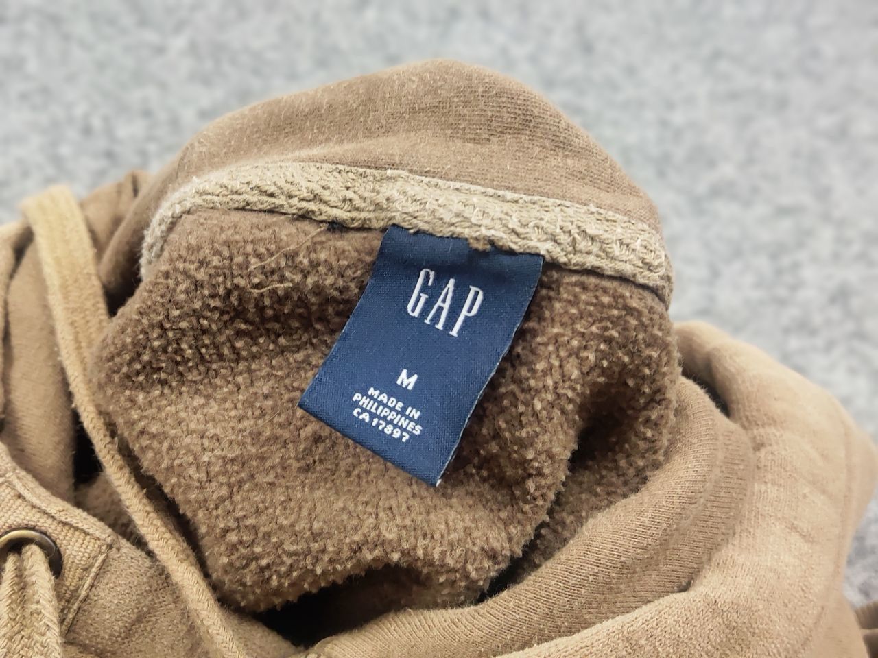 Gap Vintage 90's Gap Perfect Light Brown Faded USA Style Hoodie Size US M / EU 48-50 / 2 - 12 Thumbnail