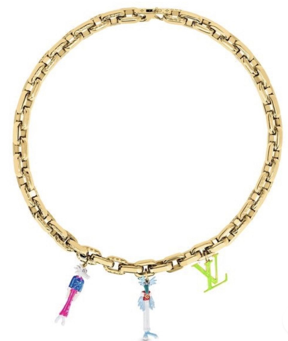 Louis Vuitton LOUIS VUITTON LV Virgil Friends Necklace MP2925 Size ONE SIZE - 9 Thumbnail