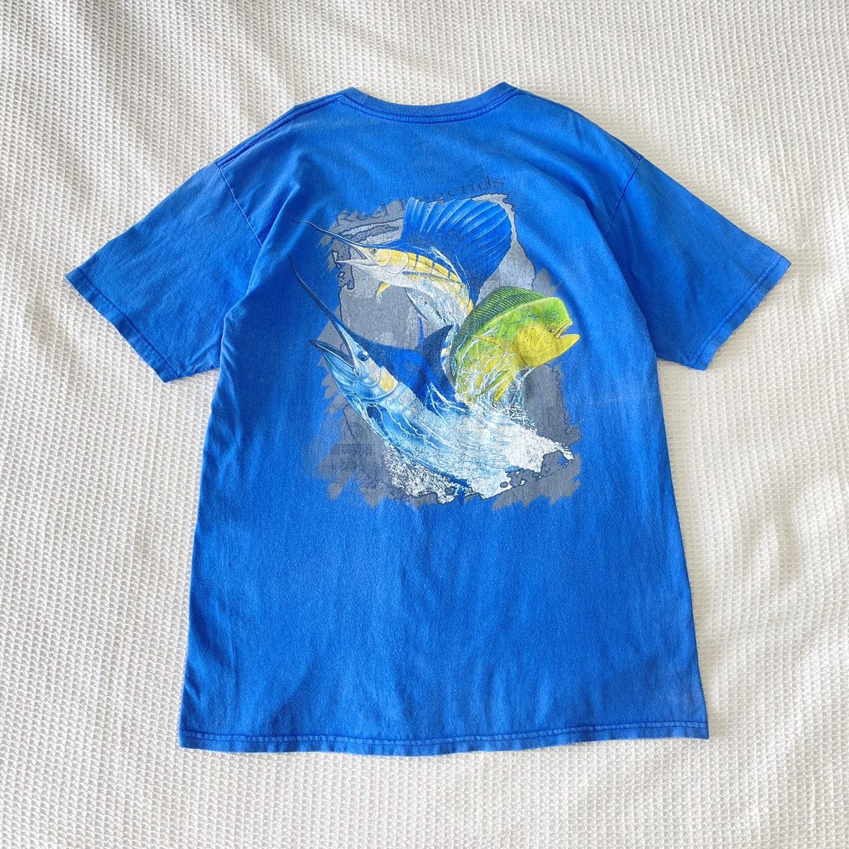 Vintage Thrashed Faded Vintage Reel Legends Fishing ERD GRUNGE TEE Size US L / EU 52-54 / 3 - 1 Thumbnail