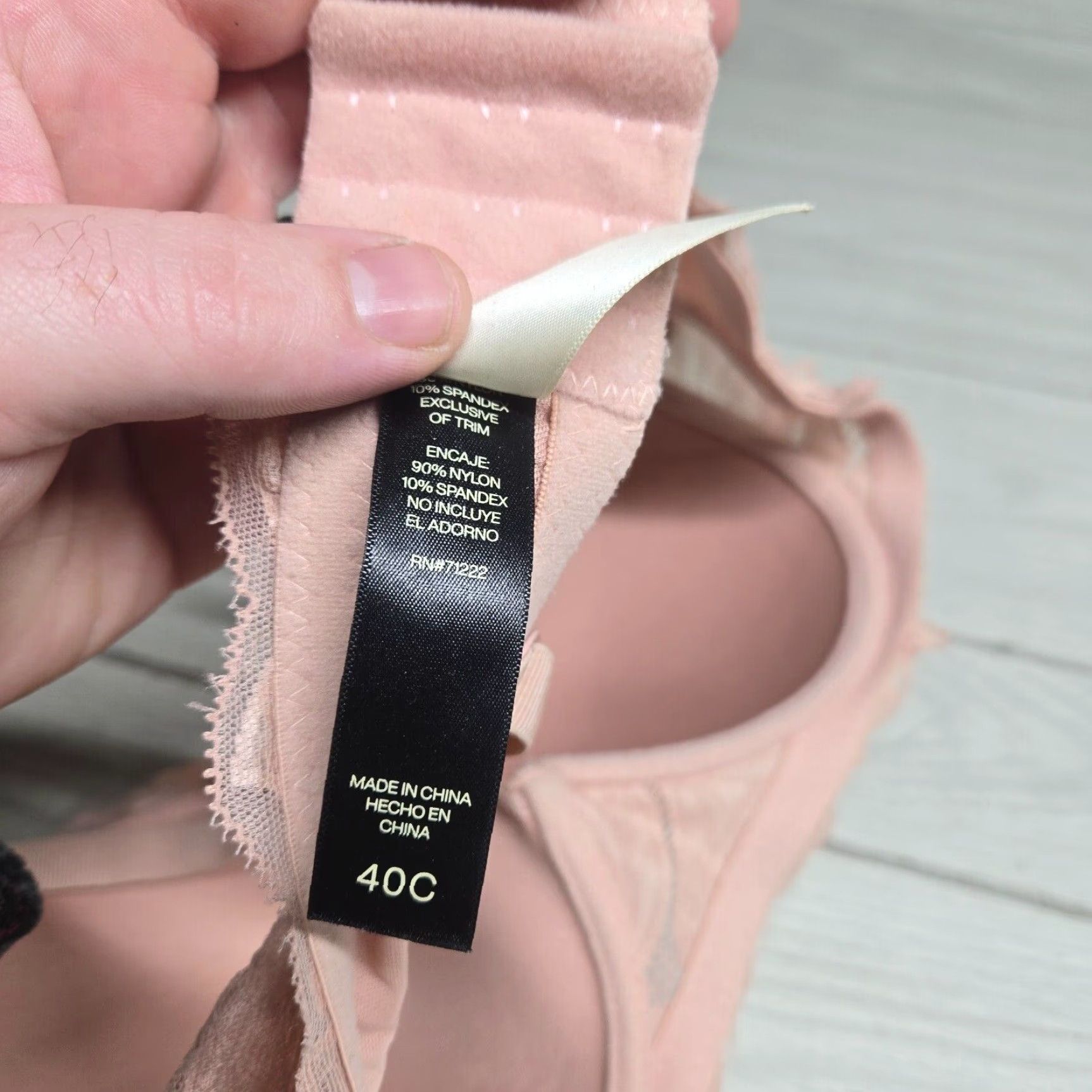 Calvin Klein Calvin Klein Seductive Comfort Unlined Pink Lace Bra 40C Women Size ONE SIZE - 5 Thumbnail