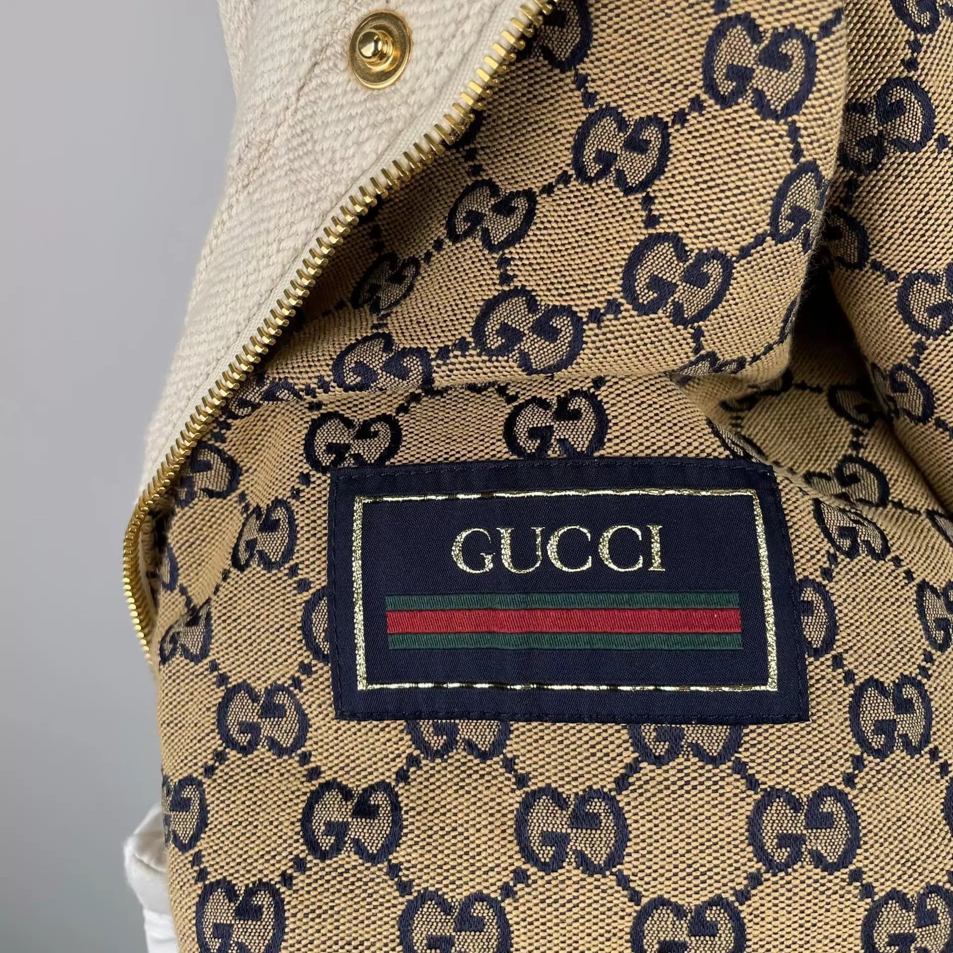 Gucci Gucci Canvas All-Over Print White Jacket Size 48 Size US M / EU 48-50 / 2 - 4 Thumbnail