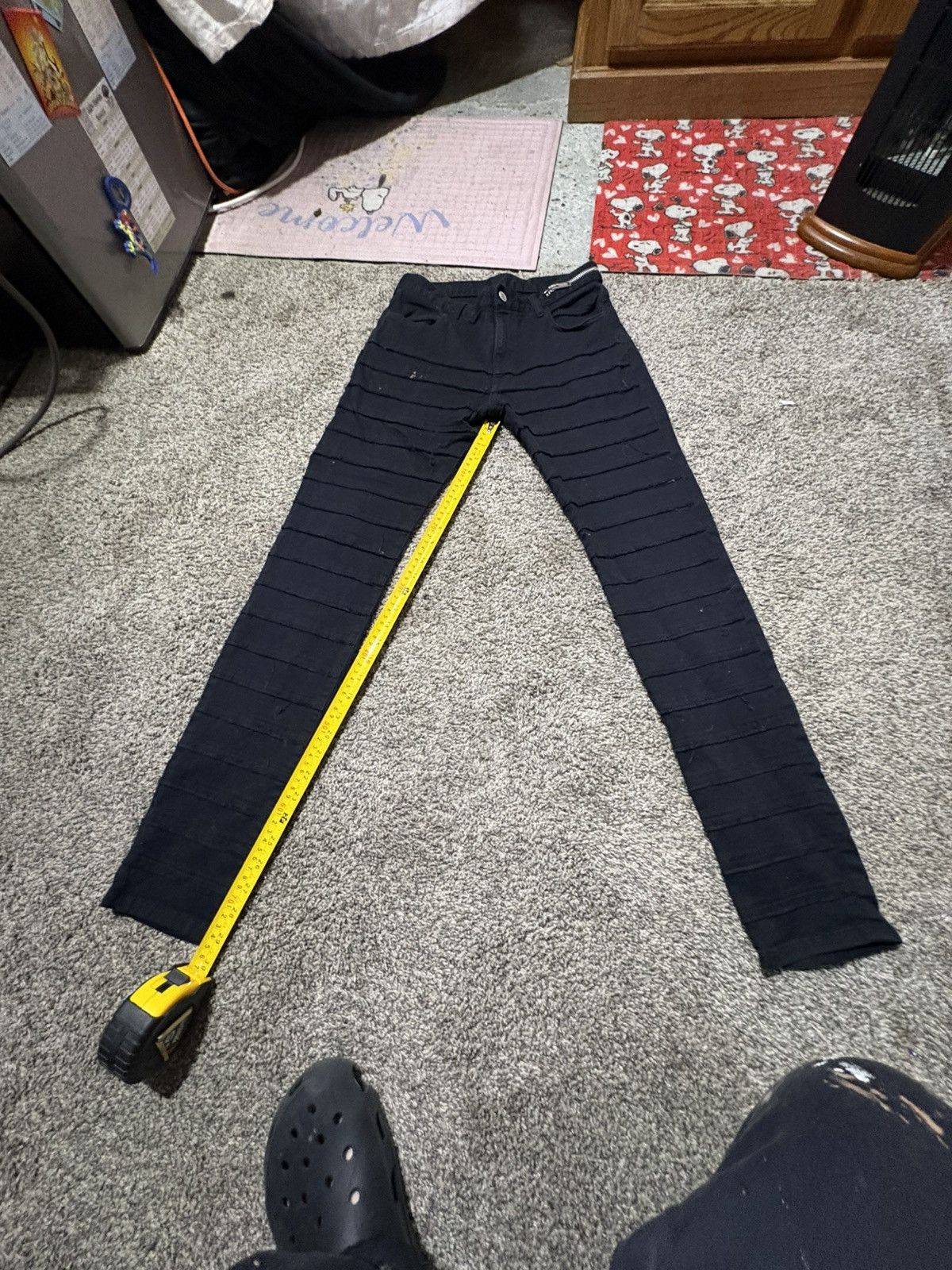 Undercover All black undercover stressed skinny jeans Size US 32 / EU 48 - 1 Thumbnail