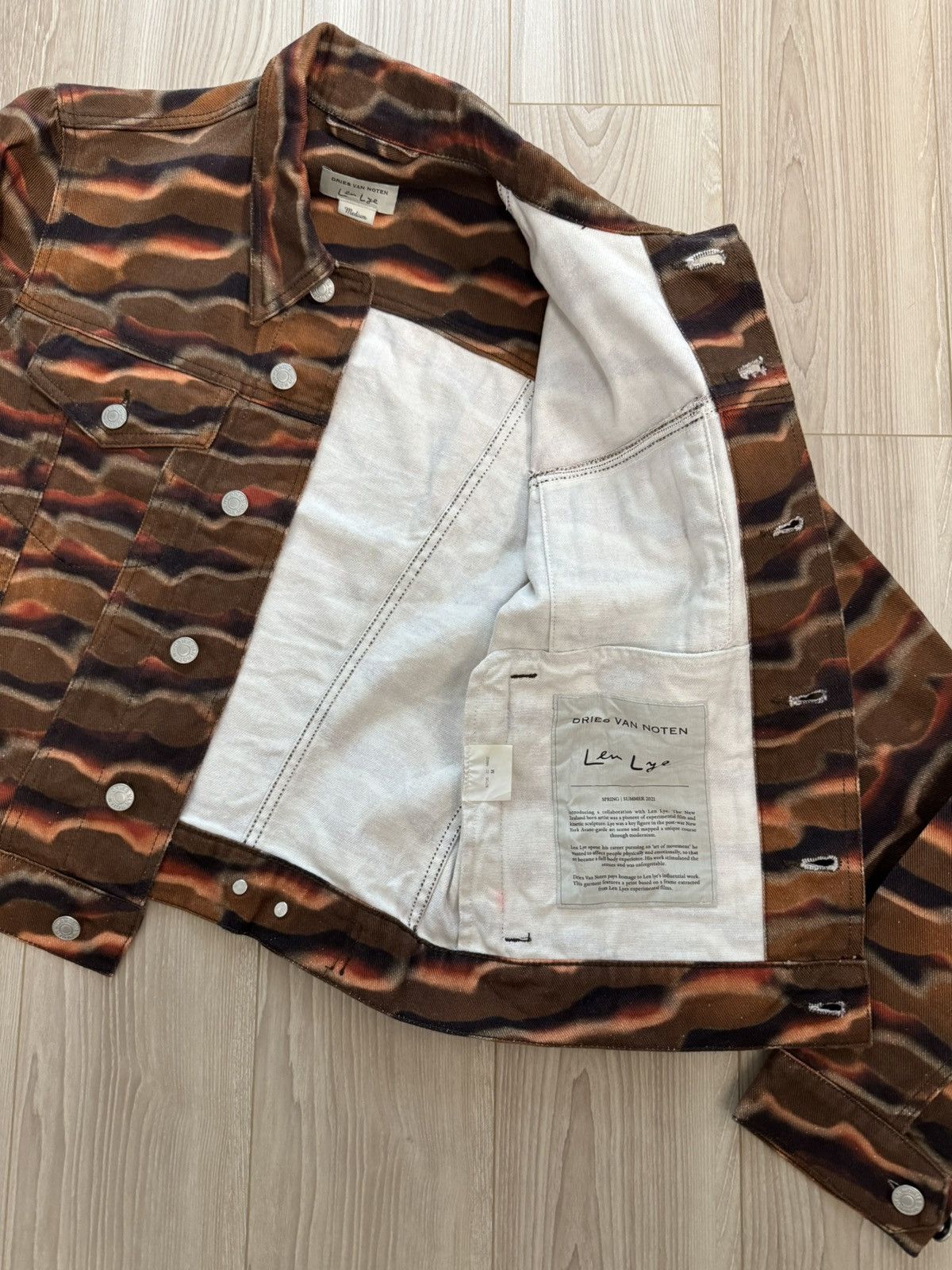 Dries Van Noten Dries Van Noten SS21 Len Lye Denim Jacket Size US M / EU 48-50 / 2 - 10 Thumbnail
