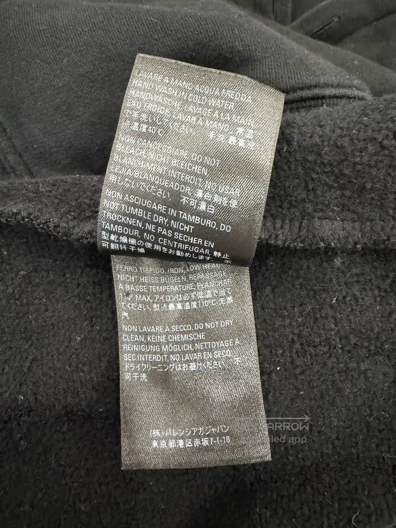 Balenciaga Balenciaga Color Block Fringe Printed Logo Black Hoodie Size US XS / EU 42 / 0 - 7 Thumbnail