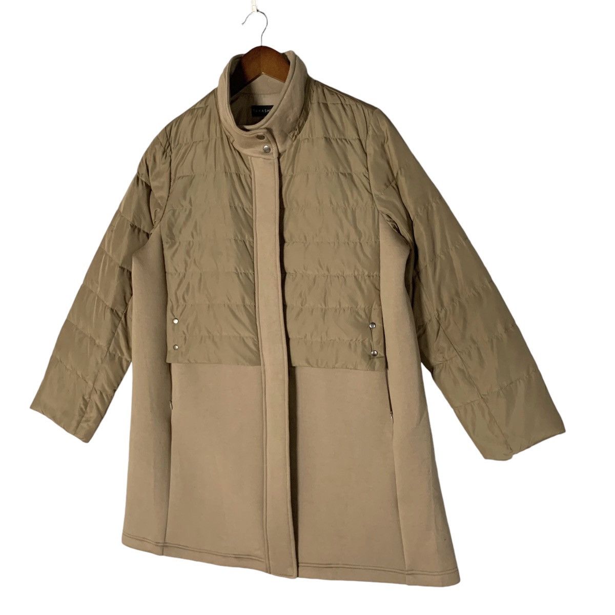 Designer × Japanese Brand Vintage Takashimaya Half Quilted Down Coat Size M Size L / US 10 / IT 46 - 4 Thumbnail