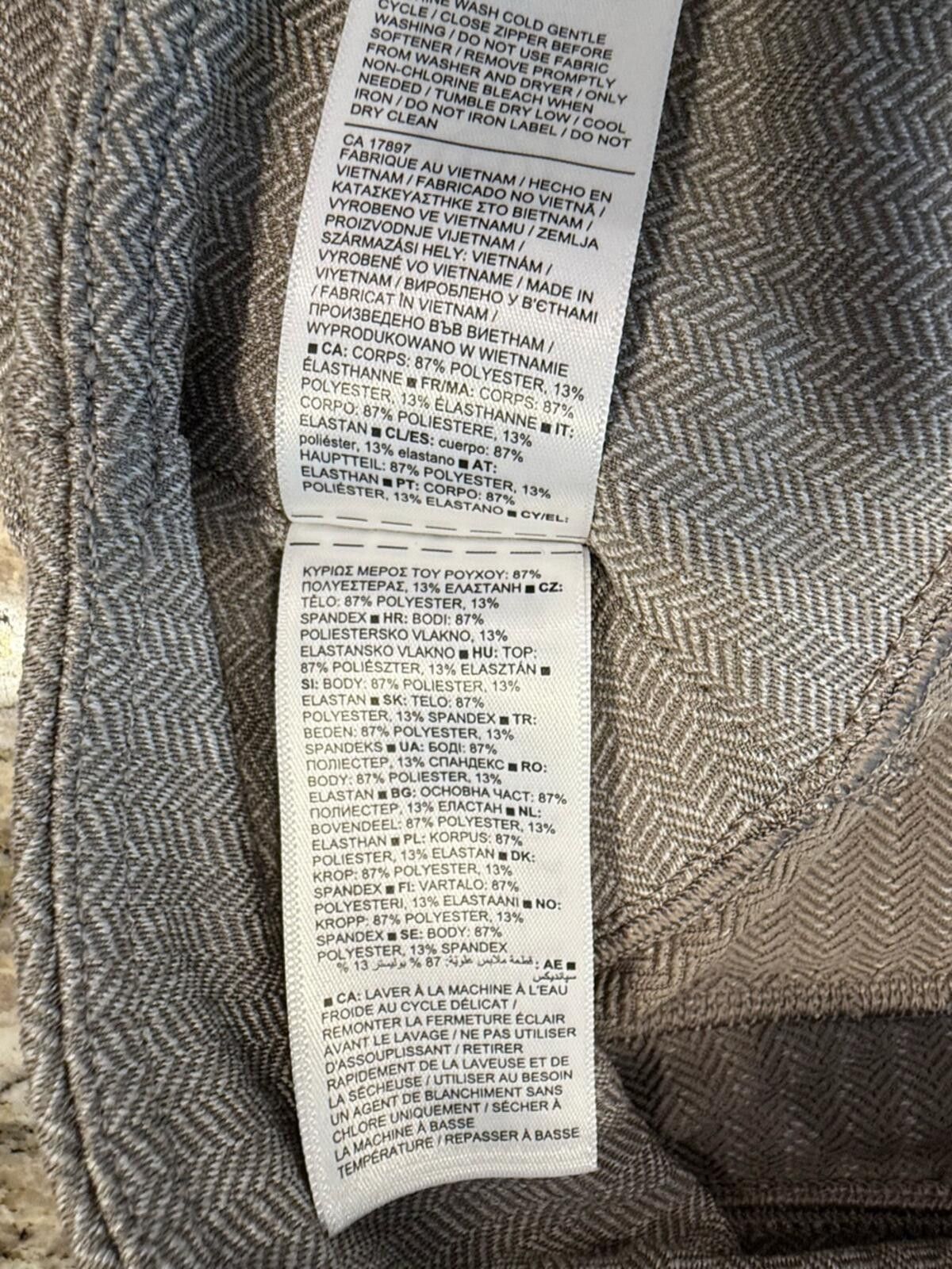 Other Athleta Delancey Herringbone Tight Legging gray/tan white LG Size 26" / US 2 / IT 38 - 9 Thumbnail