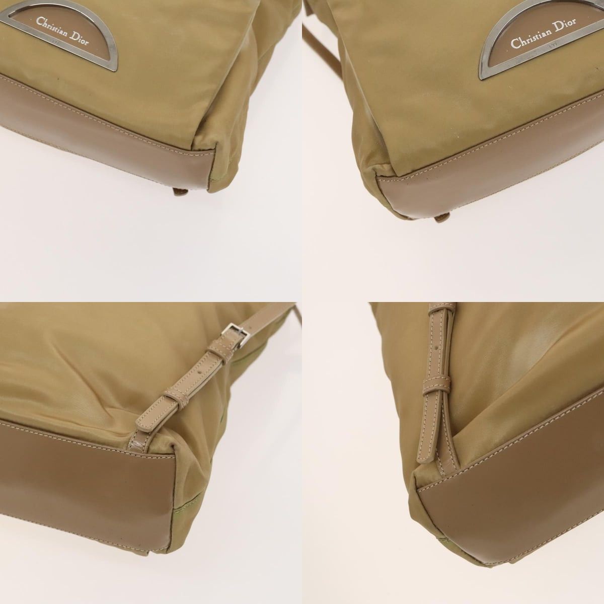 Dior DIOR Backpack Nylon Beige Silver Size ONE SIZE - 10 Thumbnail