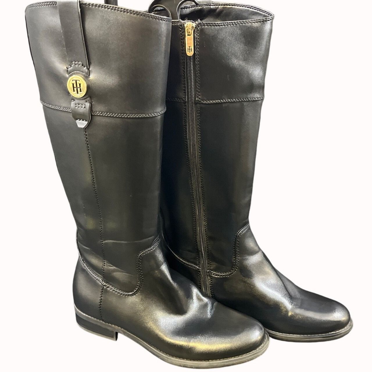 Tommy Hilfiger Tommy Hilfiger Women's Black Rising Boots/Knee High Sz 9.5M Size US 9.5 / IT 39.5 - 1 Thumbnail