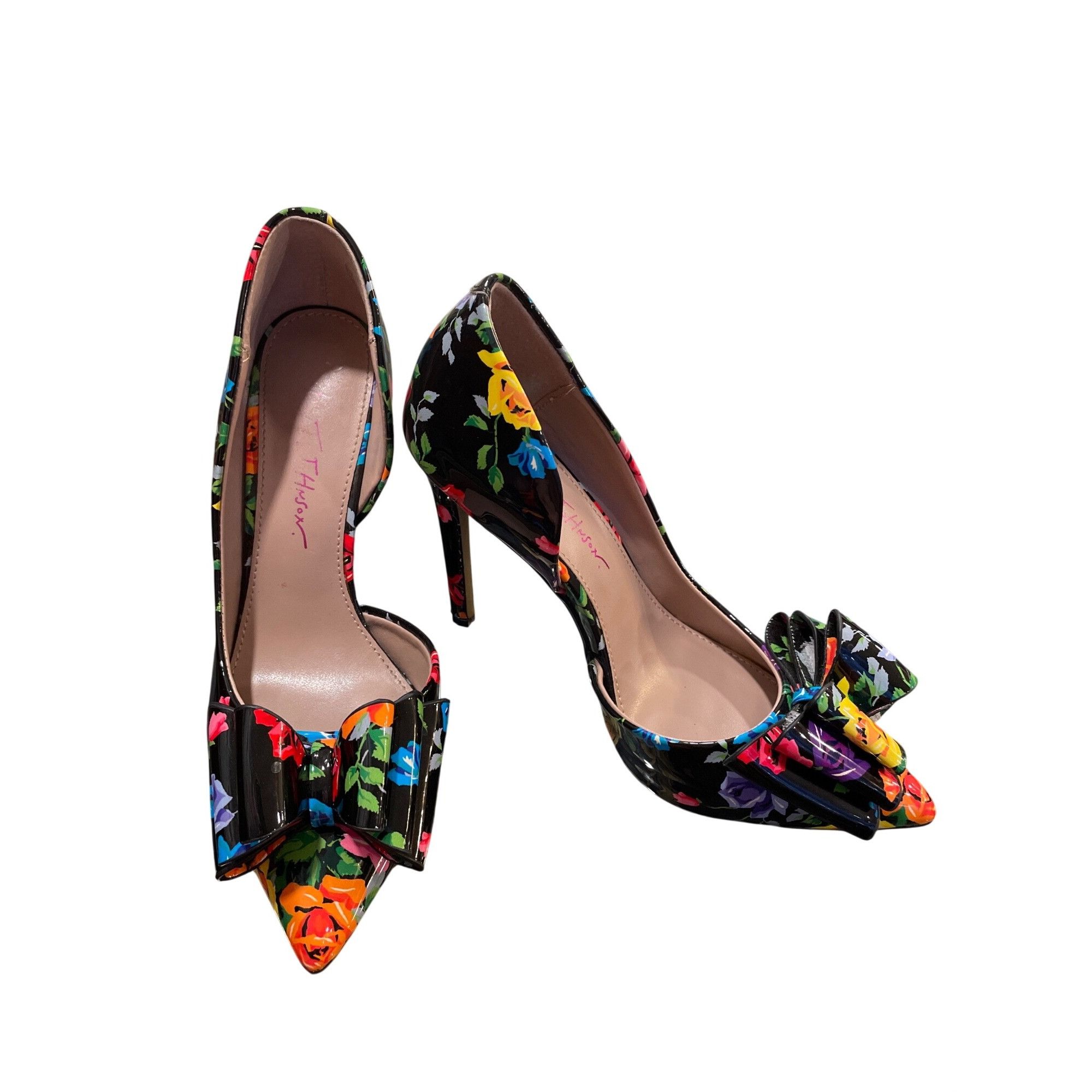 Betsey Johnson Betsey Johnson wms floral faux leather stilleto heels shoes Size US 6.5 / IT 36.5 - 1 Thumbnail