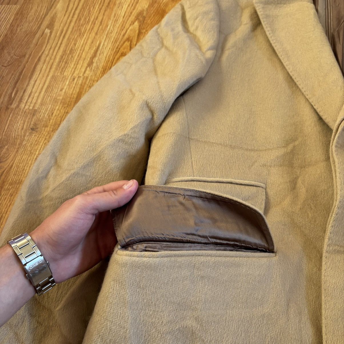 Etro Etro Milano Vintage Beige Wool Coat Size US L / EU 52-54 / 3 - 4 Thumbnail