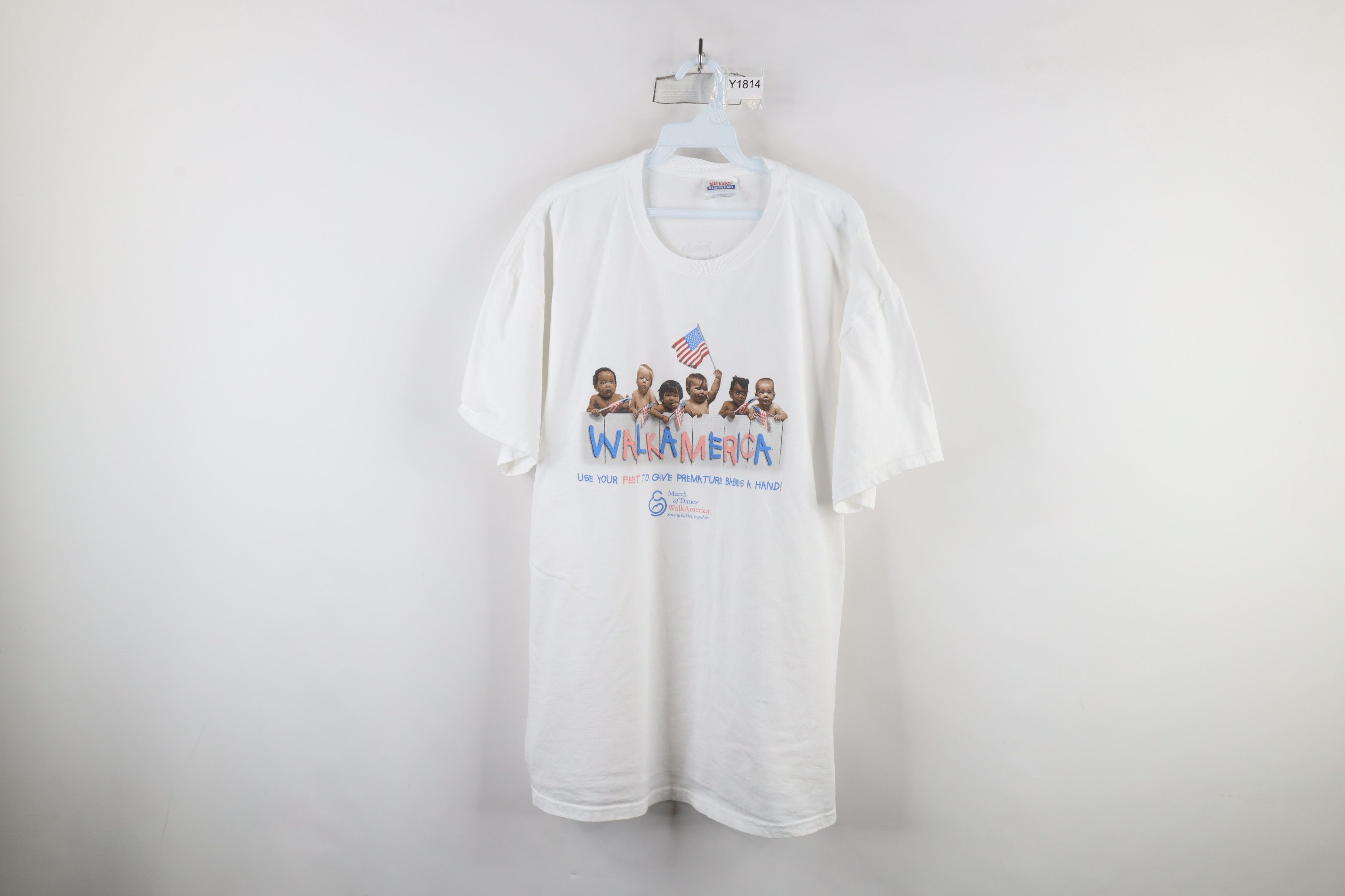 Vintage Vintage Y2K America March of Dimes Premature Baby T-Shirt Size US XL / EU 56 / 4 - 1 Thumbnail