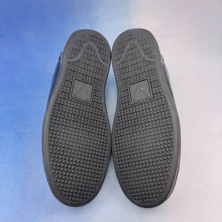 Louis Vuitton Louis Vuitton Black Leather Low-Top Sneakers -2508 Size US 9 / EU 42 - 3 Thumbnail