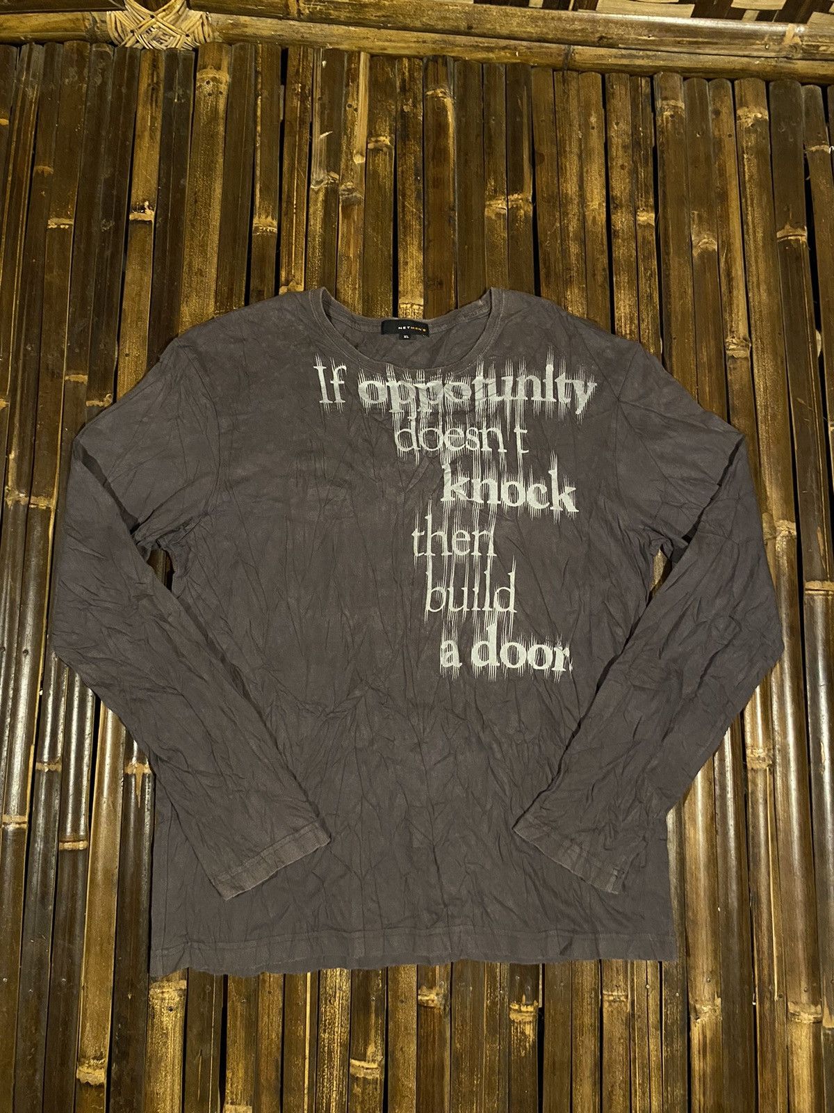Pre-owned Avant Garde X If Six Was Nine Net Mens Ifsixwasnine Style Long Sleeve In Grey