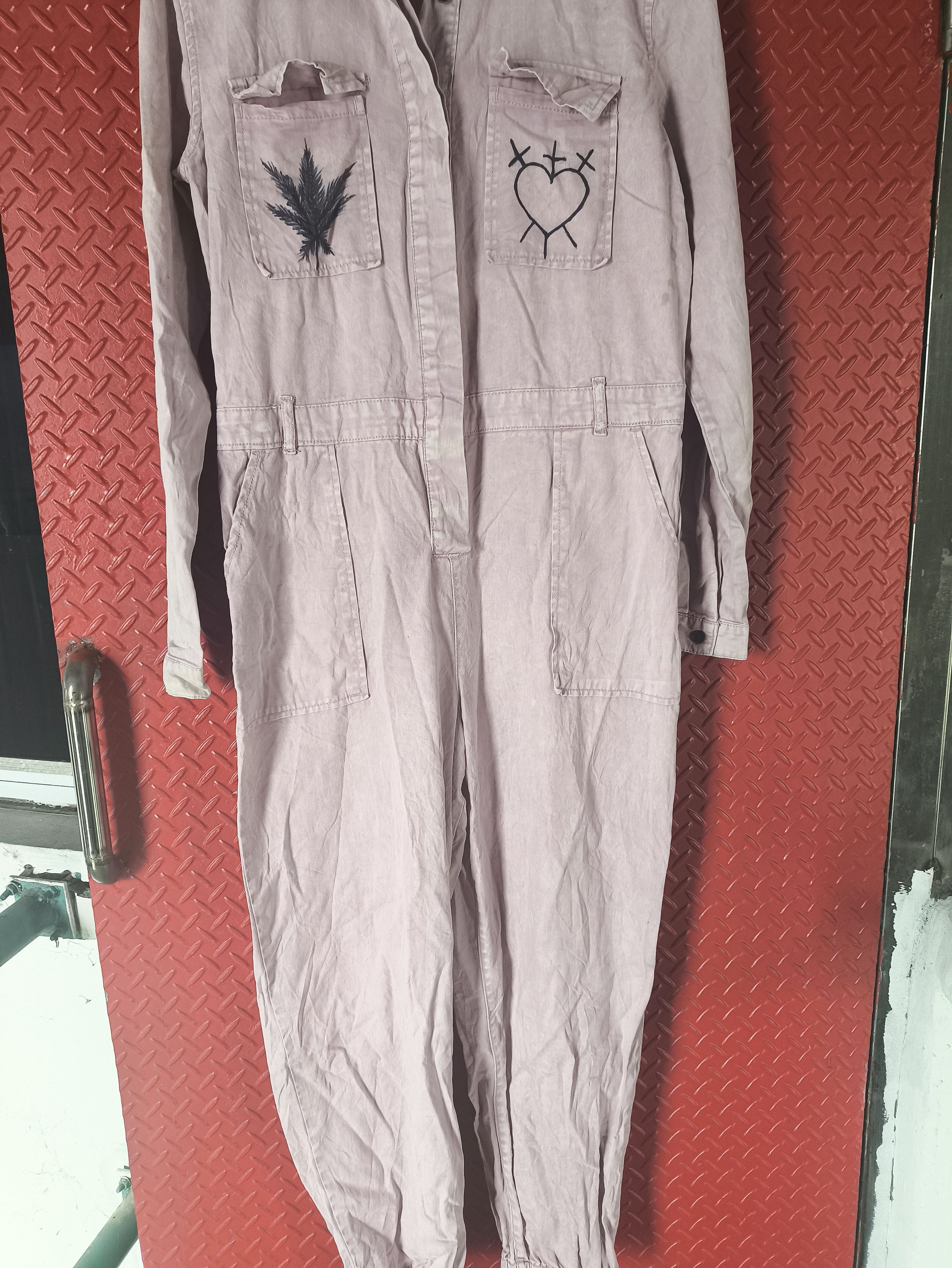 Other Vintage overall Heart butterfly Size 23" - 2 Thumbnail
