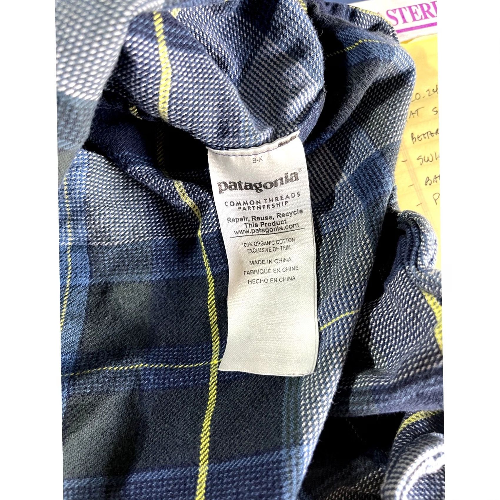 Patagonia Patagonia Mens Shirt Button Up Long Sleeve Plaid Organic Cotton Size L Blue Size US L / EU 52-54 / 3 - 5 Thumbnail