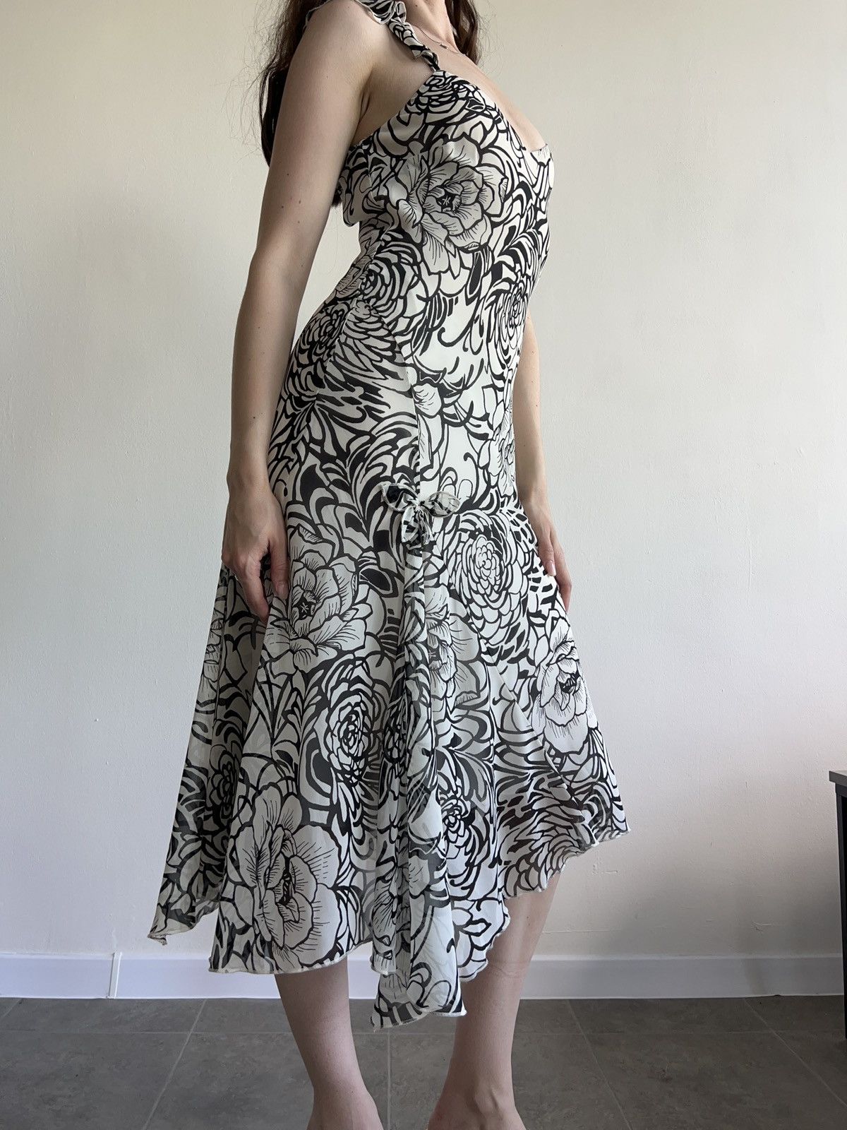 Marks & Spencer × Vintage Cute Vintage Floral sleeveless dress coquette 00s Size S / US 4 / IT 40 - 3 Thumbnail