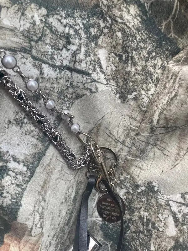 Japanese Brand 2 Layer Natural Echo Pearled Wallet Chain Size ONE SIZE - 2 Thumbnail