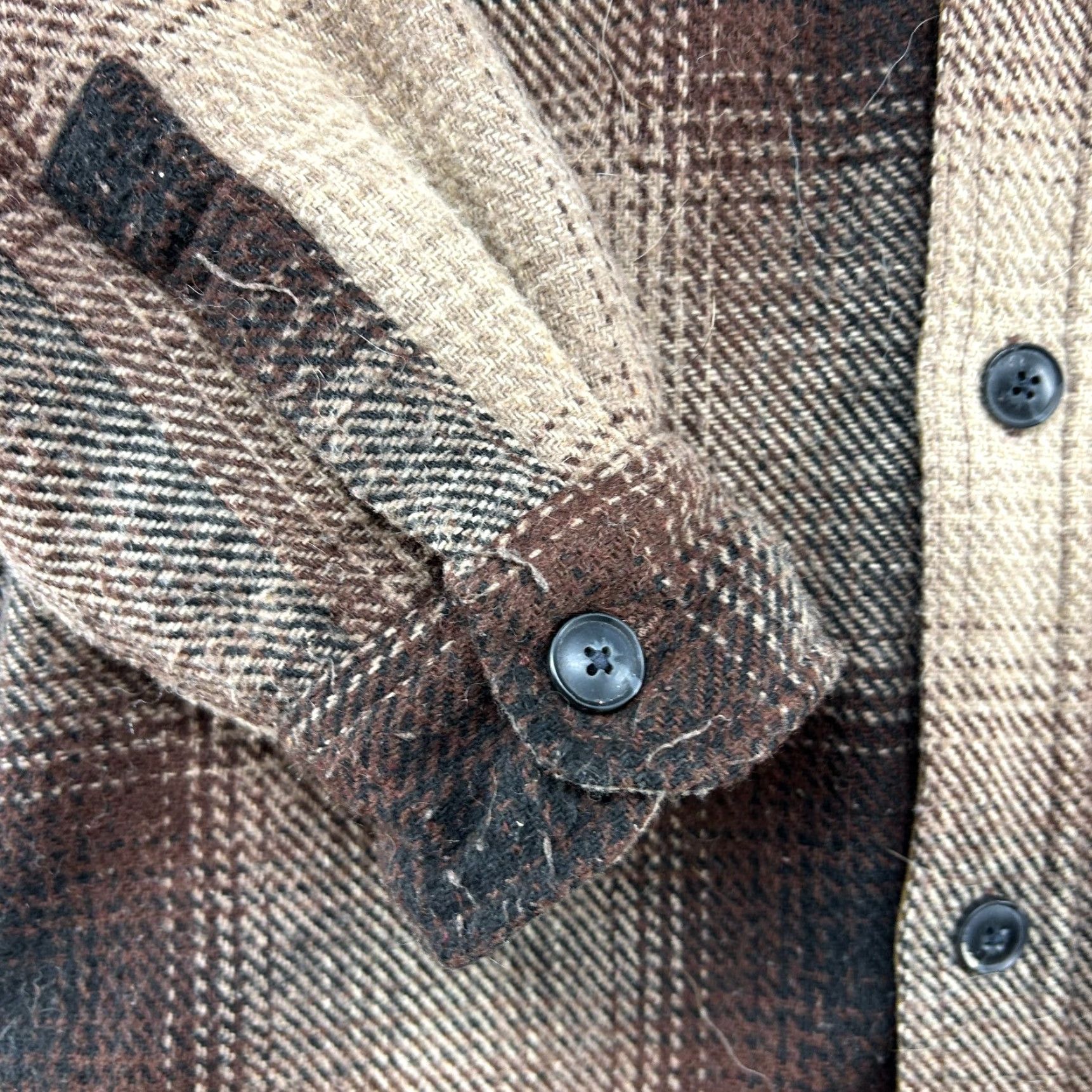Vintage VINTAGE JACHS New York Jacket Mens M Brown Plaid Wool Blend Bomber Jacket Lined 90s Wool Flannel Cotton Lining Mens Size US M / EU 48-50 / 2 - 2 Thumbnail