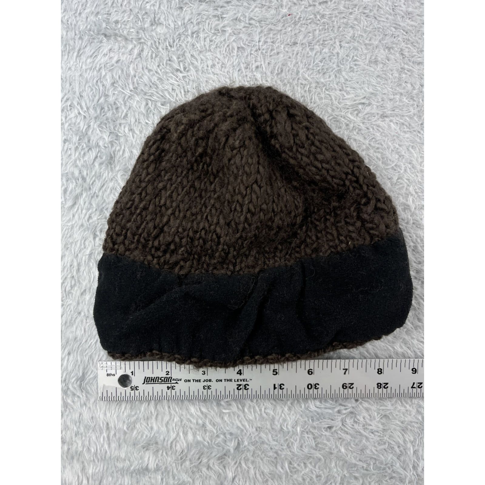 The North Face The North Face Beanie Hat Womens One Size Gray Knit Polyester Lined Beanie Knit Outdoor Logo 90s Fall Winter Mens Womens Girls Boys Size ONE SIZE - 6 Thumbnail