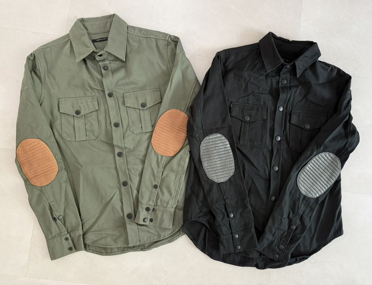 John Elliott John Elliott snap overshirt leather elbow pads sz 3 fits M Size US L / EU 52-54 / 3 - 8 Thumbnail