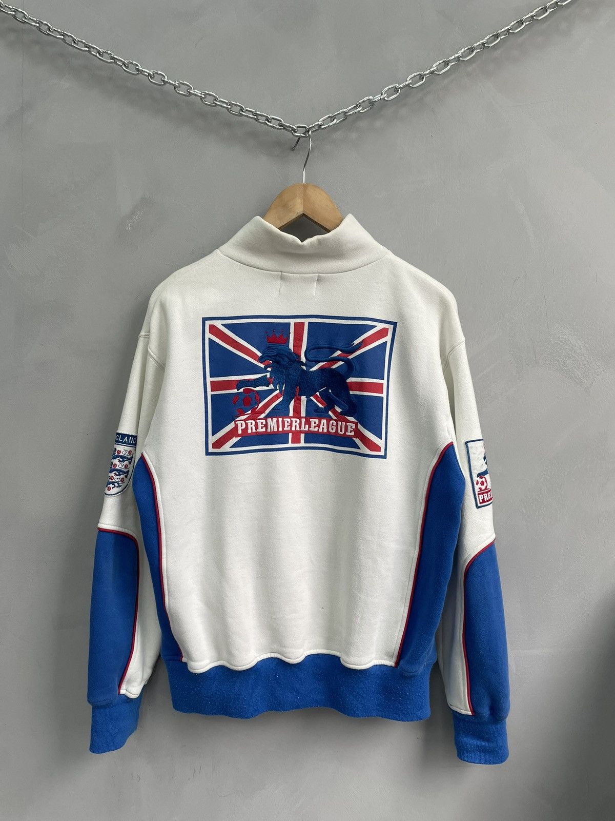Chelsea Soccer Vintage blokecore England cup zip sweatshirt hoodie y2k Size US M / EU 48-50 / 2 - 8 Thumbnail