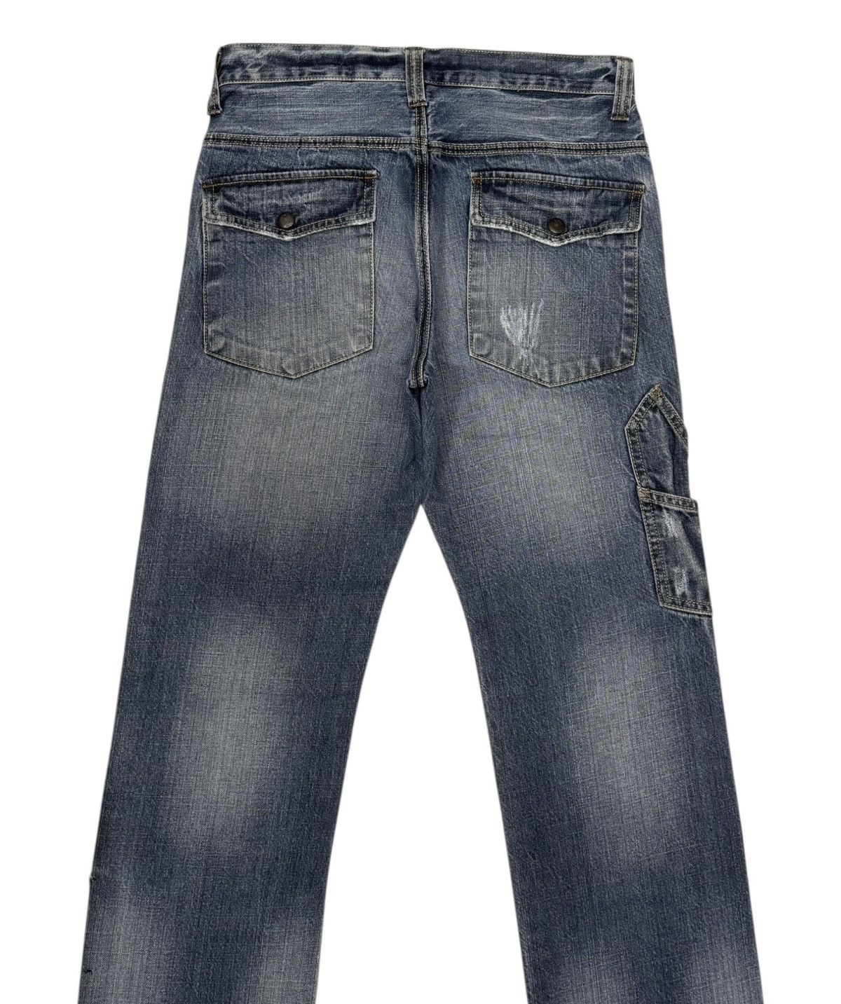 Japanese Brand × Kapital Vintage Double Knee Jeans Multi Pocket Free Gate Distressed Size US 30 / EU 46 - 4 Thumbnail