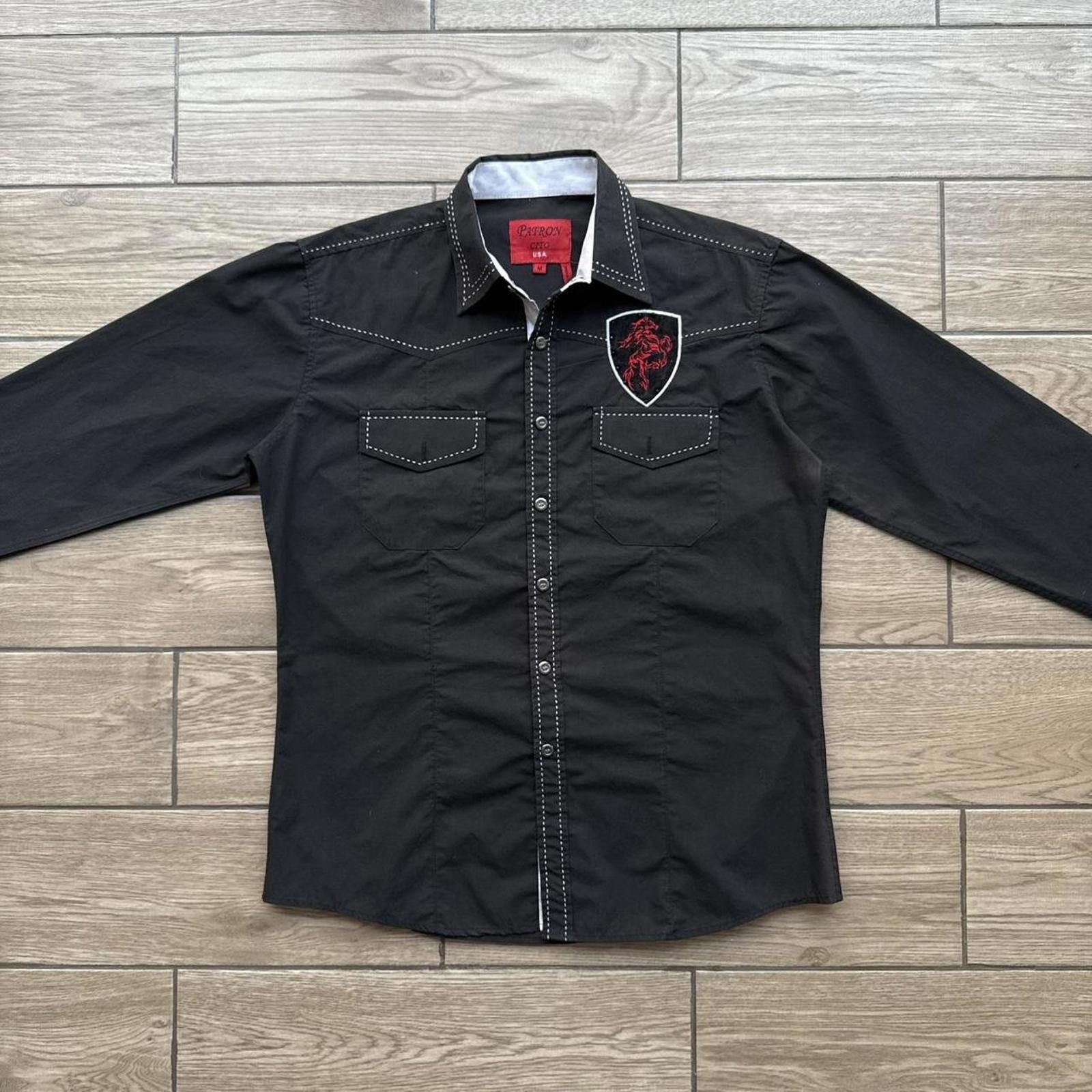 Other Y2K Patroncito USA Horses Western black button up shirt Size US M / EU 48-50 / 2 - 2 Thumbnail