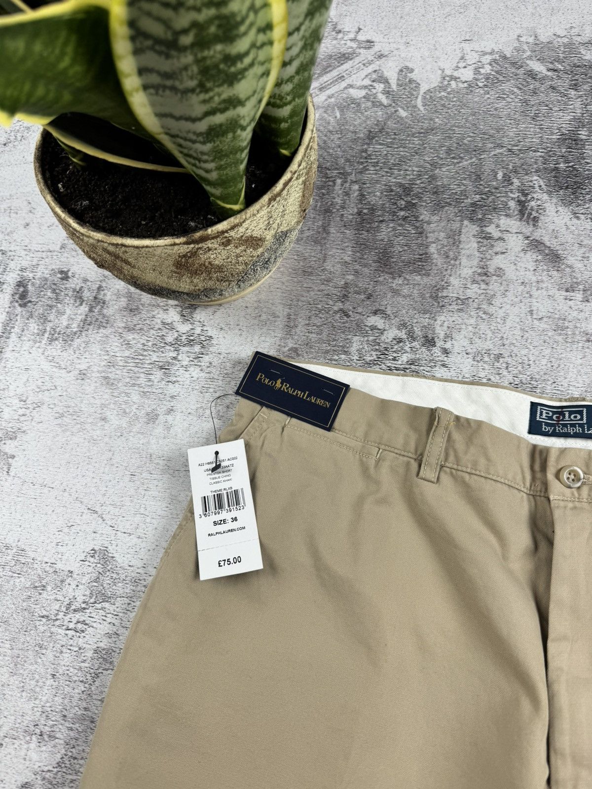 Polo Ralph Lauren NEW Polo Ralph Lauren Chino Shorts 36 Tan Relaxed Fit Basic Size US 36 / EU 52 - 16 Thumbnail