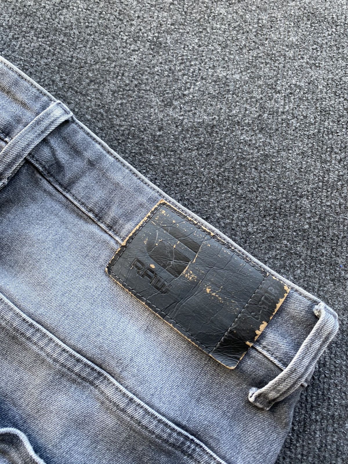 G-Star 🔥Opium Punk G Star arc 3d slim gray distressed jeans men 33 Size US 33 - 17 Thumbnail