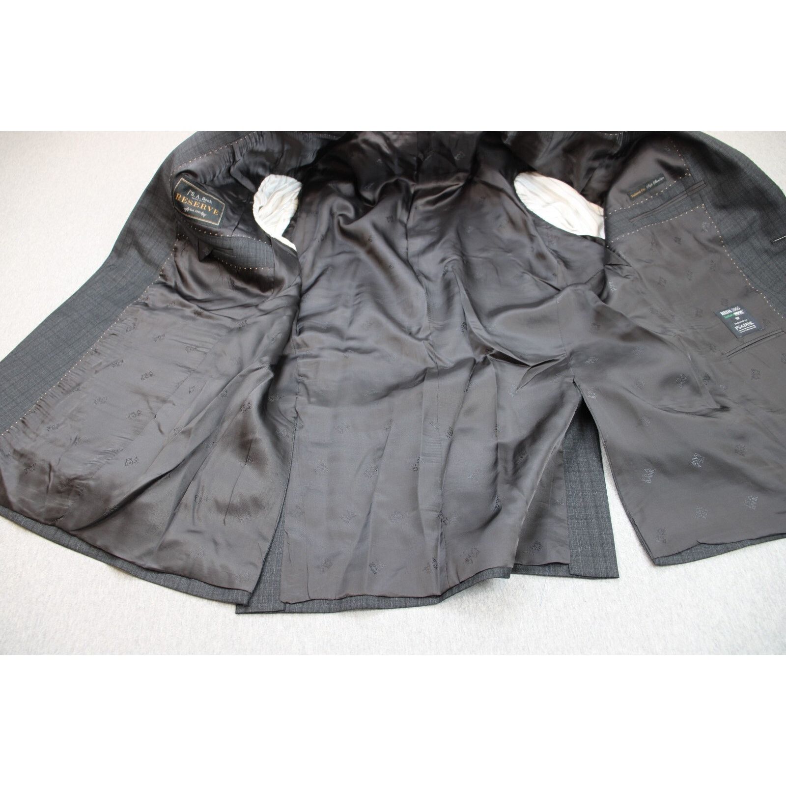 Jos. A. Bank Jos A Bank Blazer Mens 44R Gray Wool Reserve Tailored Fit Size 44R - 3 Thumbnail