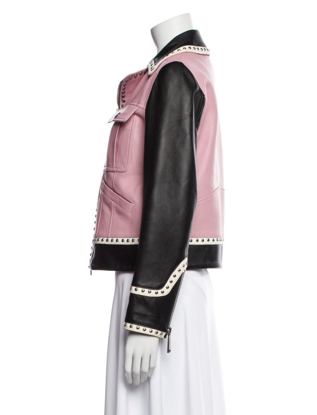 Dsquared2 Dsquared2 Leather Studded Biker Jacket Size S / US 4 / IT 40 - 2 Thumbnail