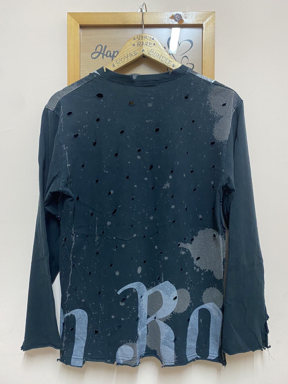 Seditionaries Modish Gaze Venus of Rock Distressed Longsleeve Vneck Tshirt Size US M / EU 48-50 / 2 - 2 Thumbnail