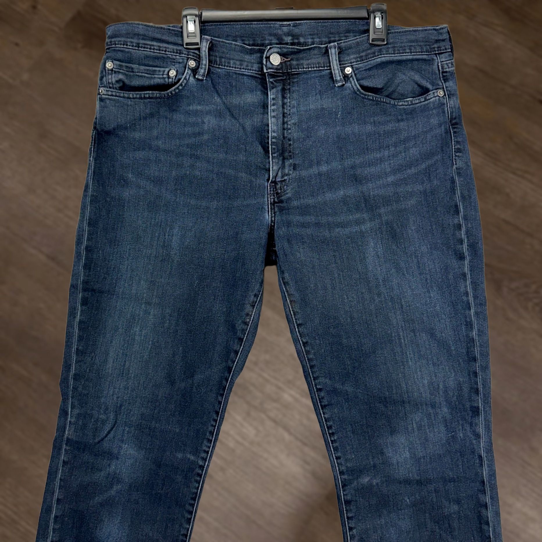Levi's Levi's Jeans Mens Straight Leg 40X32 Denim Blue 5 Pocket Red Tab Cotton Spandex Polyester Pants Size US 40 / EU 56 - 1 Thumbnail