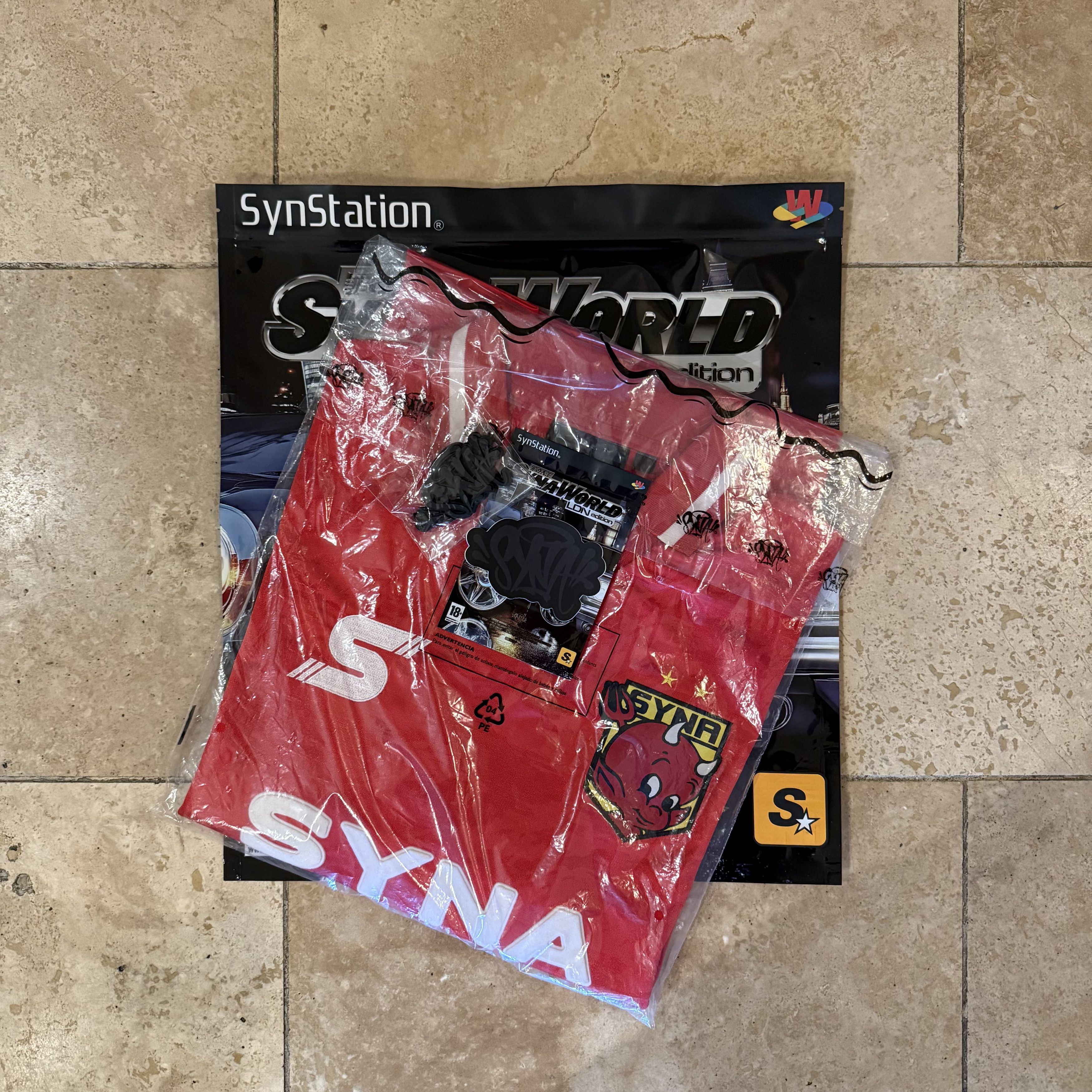 Syna World Syna Central Cee Red Footy Jersey Size Small Limited Edition Size US S / EU 44-46 / 1 - 3 Thumbnail