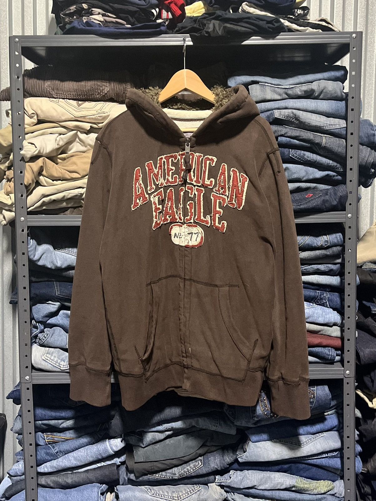 American Eagle Outfitters Crazy Y2K American Eagle Grunge Skater Zip-Up ...