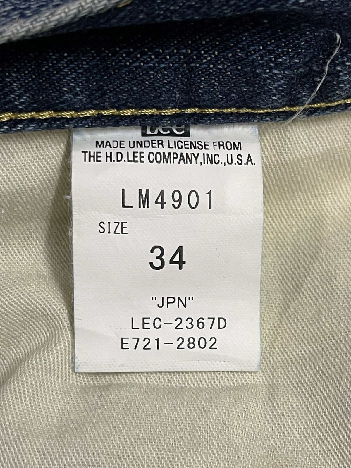 Lee Vintage Lee Blue Faded Wash Distressed Style Wide Leg Jeans Size US 34 / EU 50 - 9 Thumbnail
