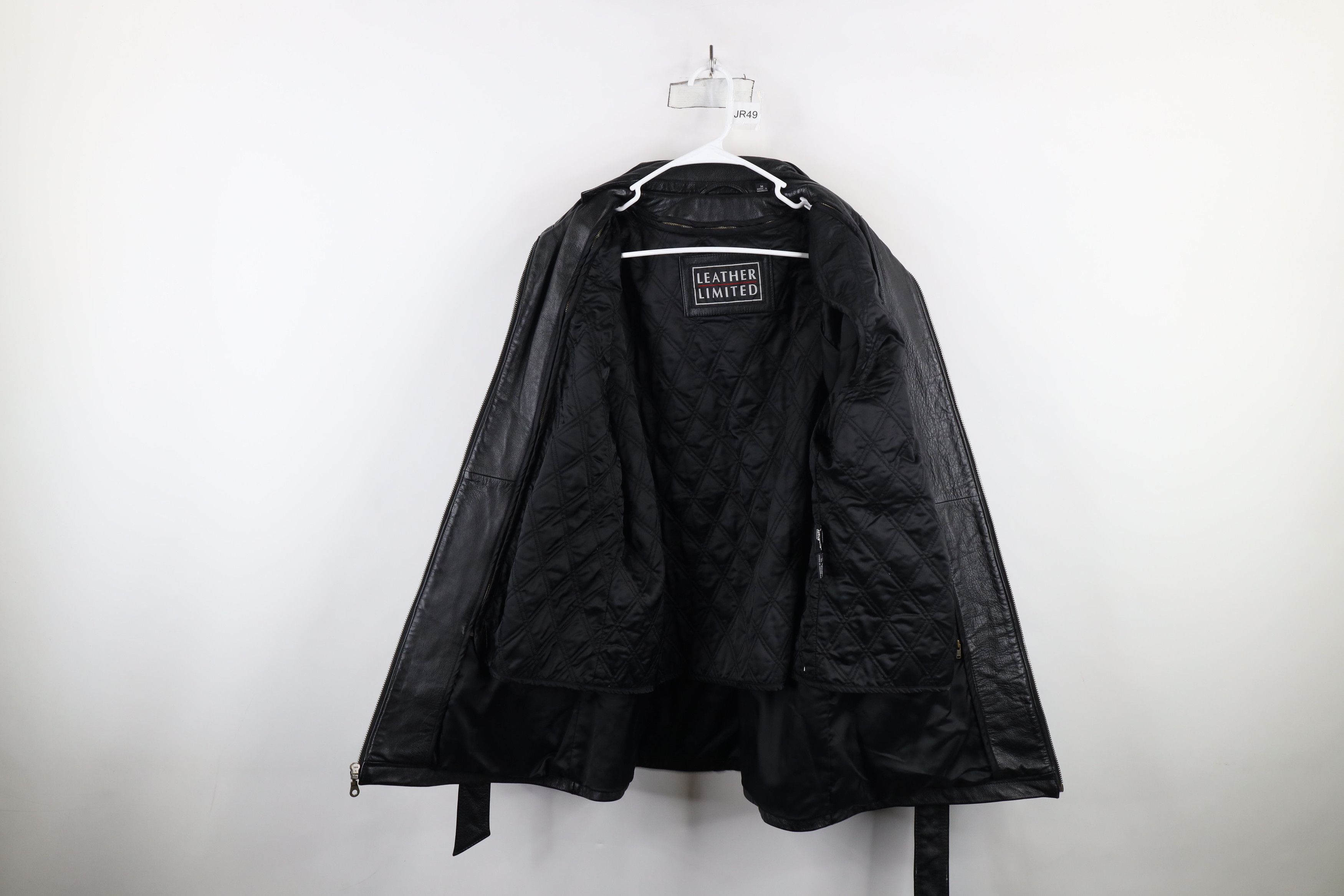 Vintage Vintage 90s Streetwear Full Zip Leather Trench Coat Jacket Size US M / EU 48-50 / 2 - 9 Thumbnail