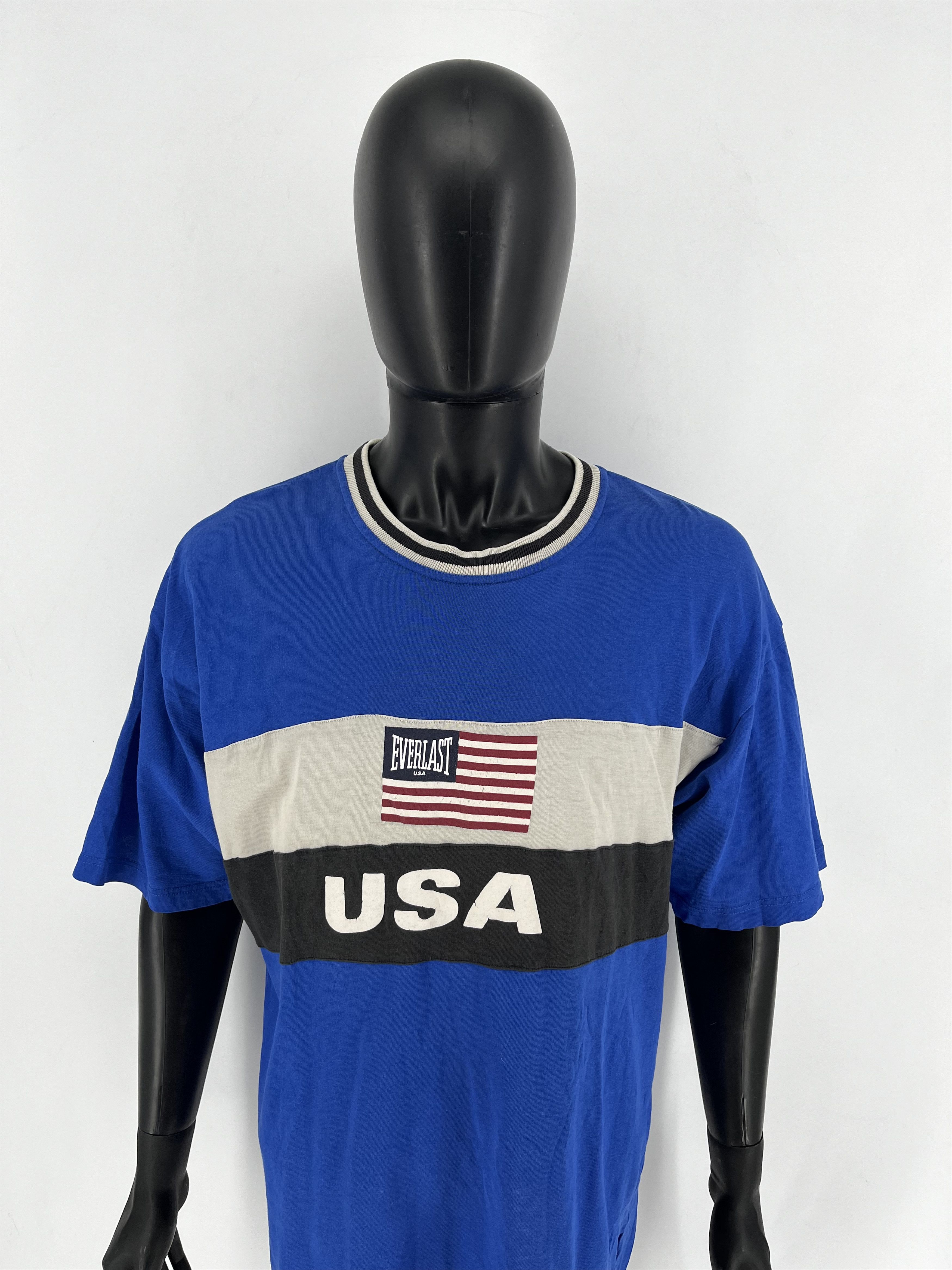 Everlast Vintage 80s Everlast Team USA Ringer Graphic T shirt Adult Size US XL / EU 56 / 4 - 5 Thumbnail