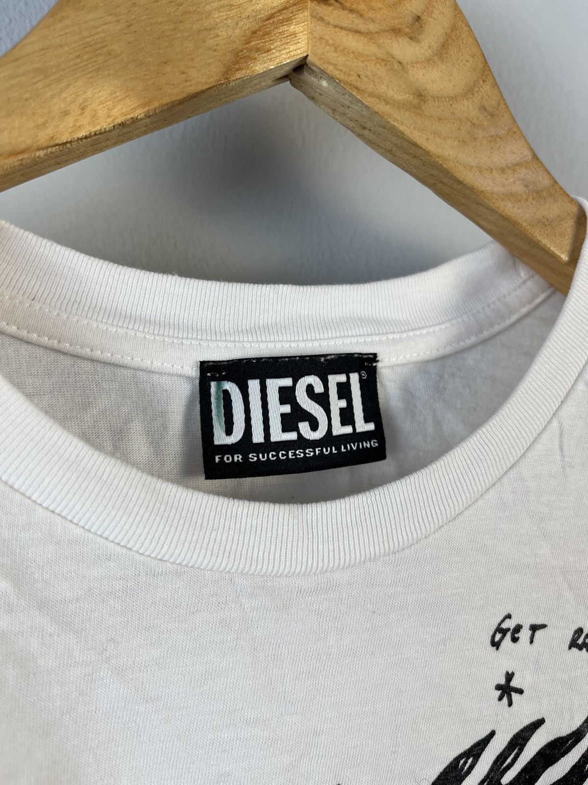 Diesel Diesel Avant Garde Y2K Graphic Print Short Sleeve Tee Shirt Size S / US 4 / IT 40 - 8 Thumbnail