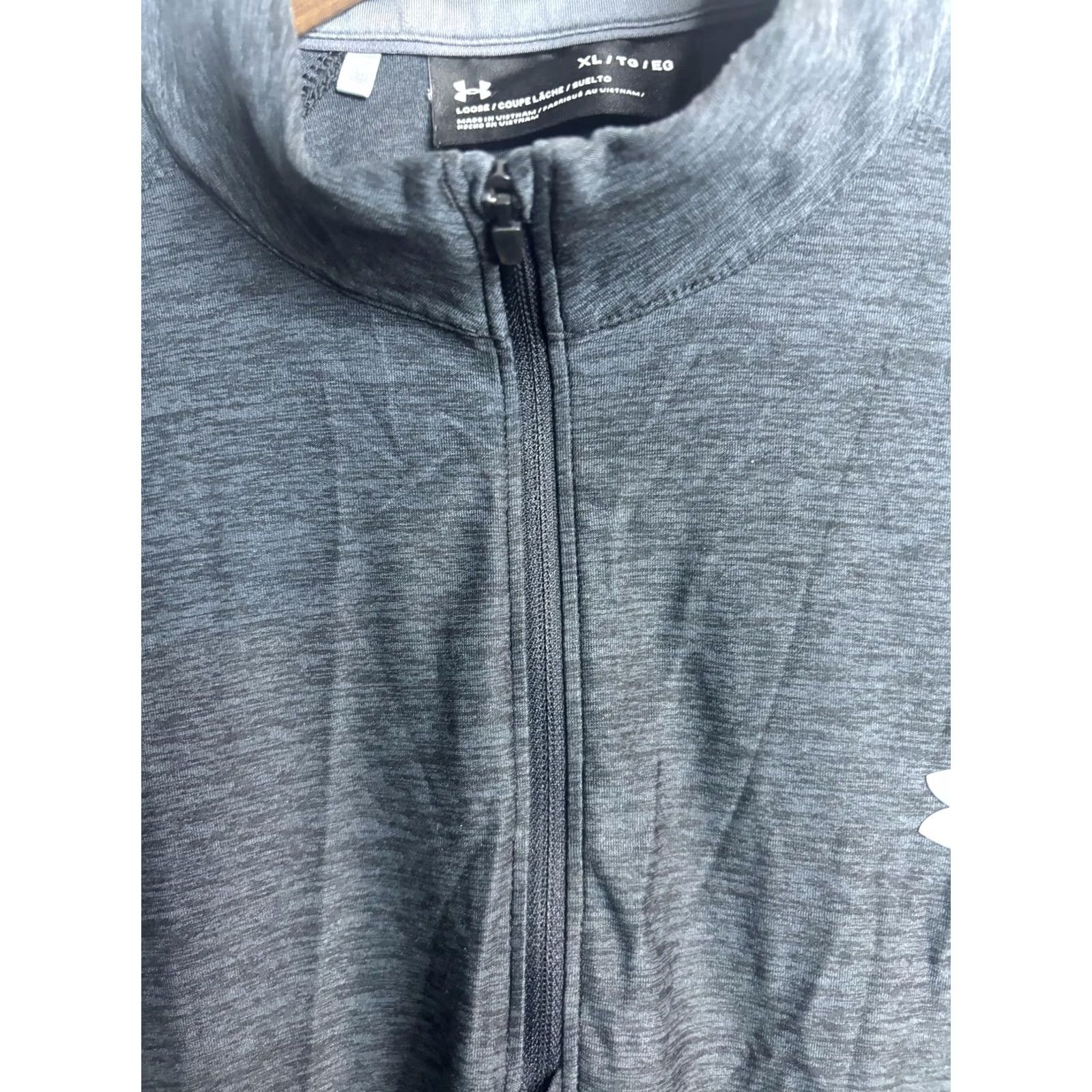 Under Armour Under Armour Pullover Shirt Mens XL Gray Quarter Zip Long Sleeve Athletic Loose Size US XL / EU 56 / 4 - 4 Thumbnail
