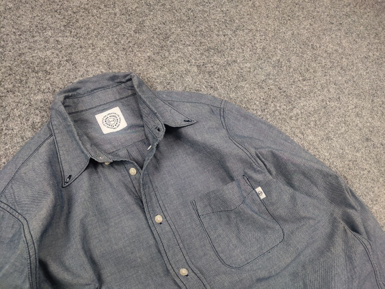 Japanese Brand Style For Creative Life Hands Work Long sleeve Shirt Japan Size US L / EU 52-54 / 3 - 4 Thumbnail